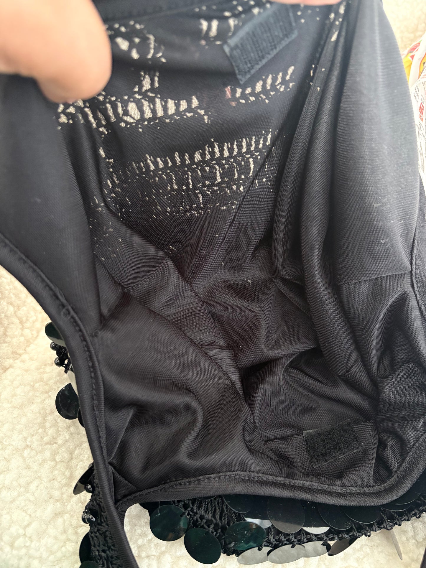 VINTAGE Y2K SEQUIN BEADED SHOULDER BAG