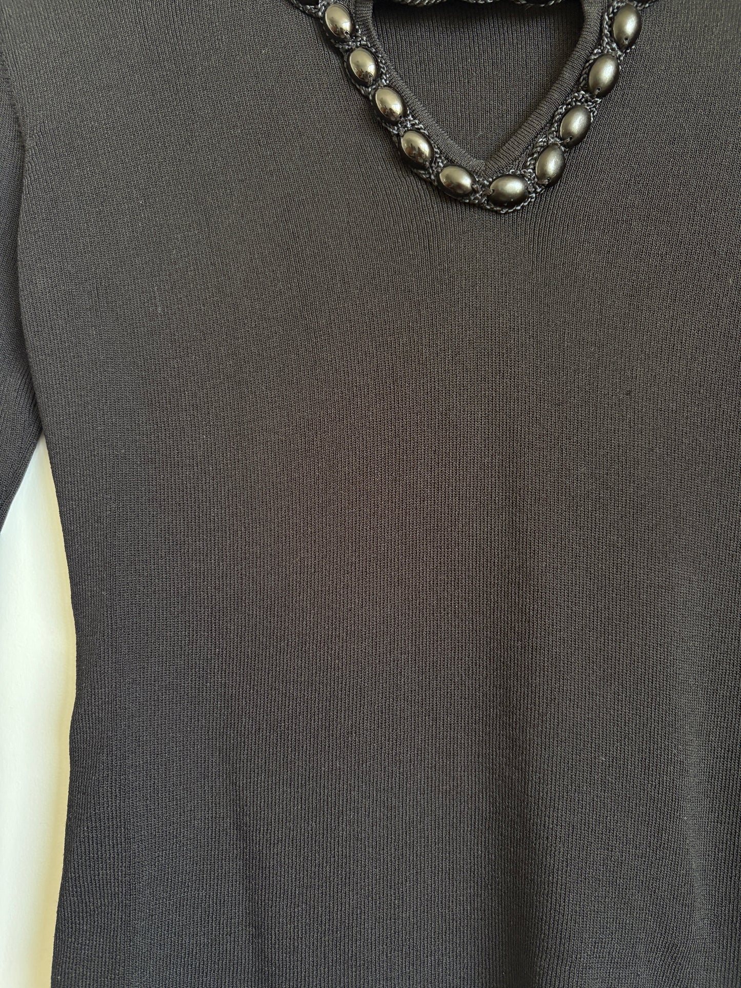 3/4 SLEEVE BLACK TOP