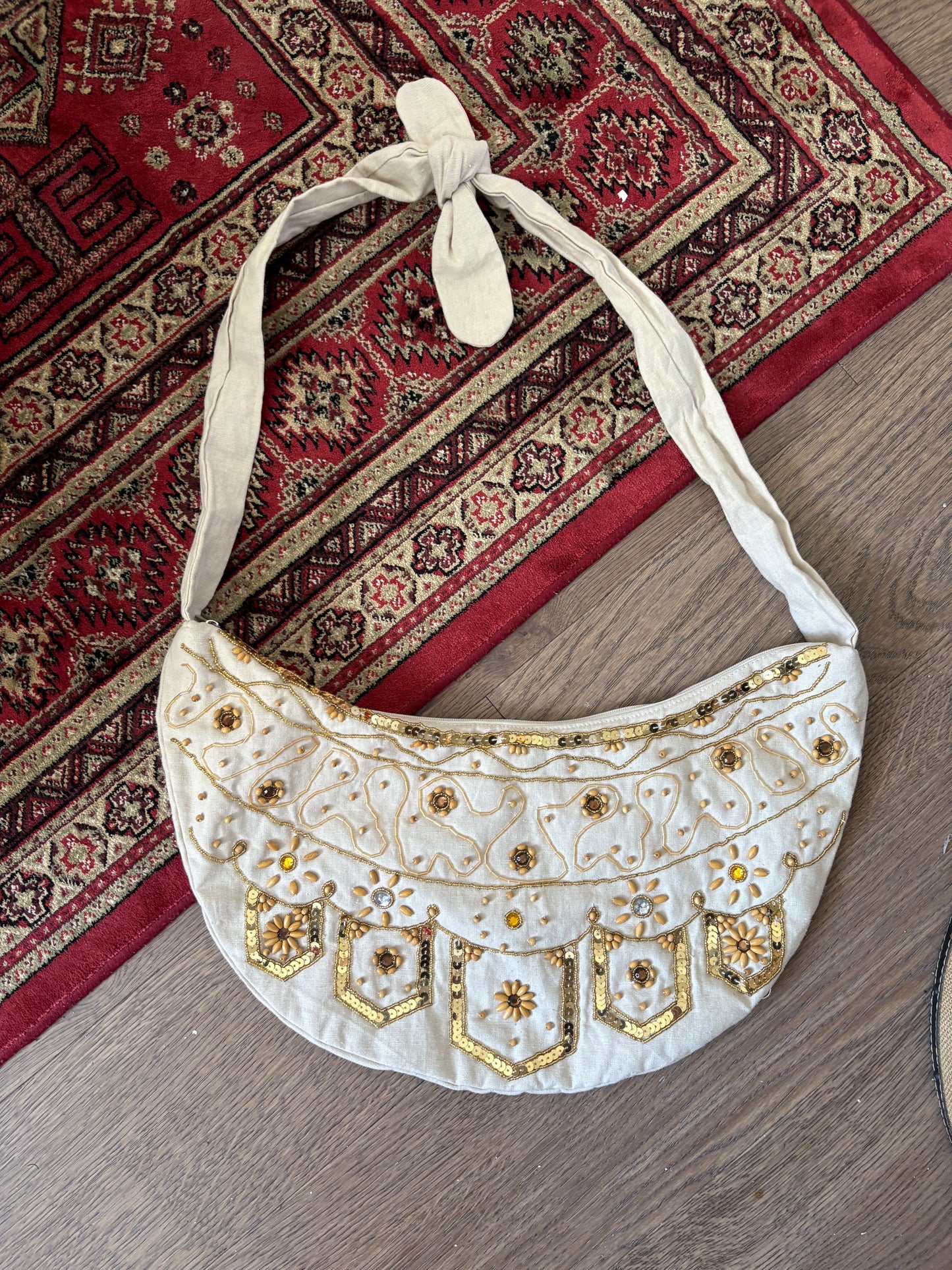 BEADED BOHO CROSS BODY BAG