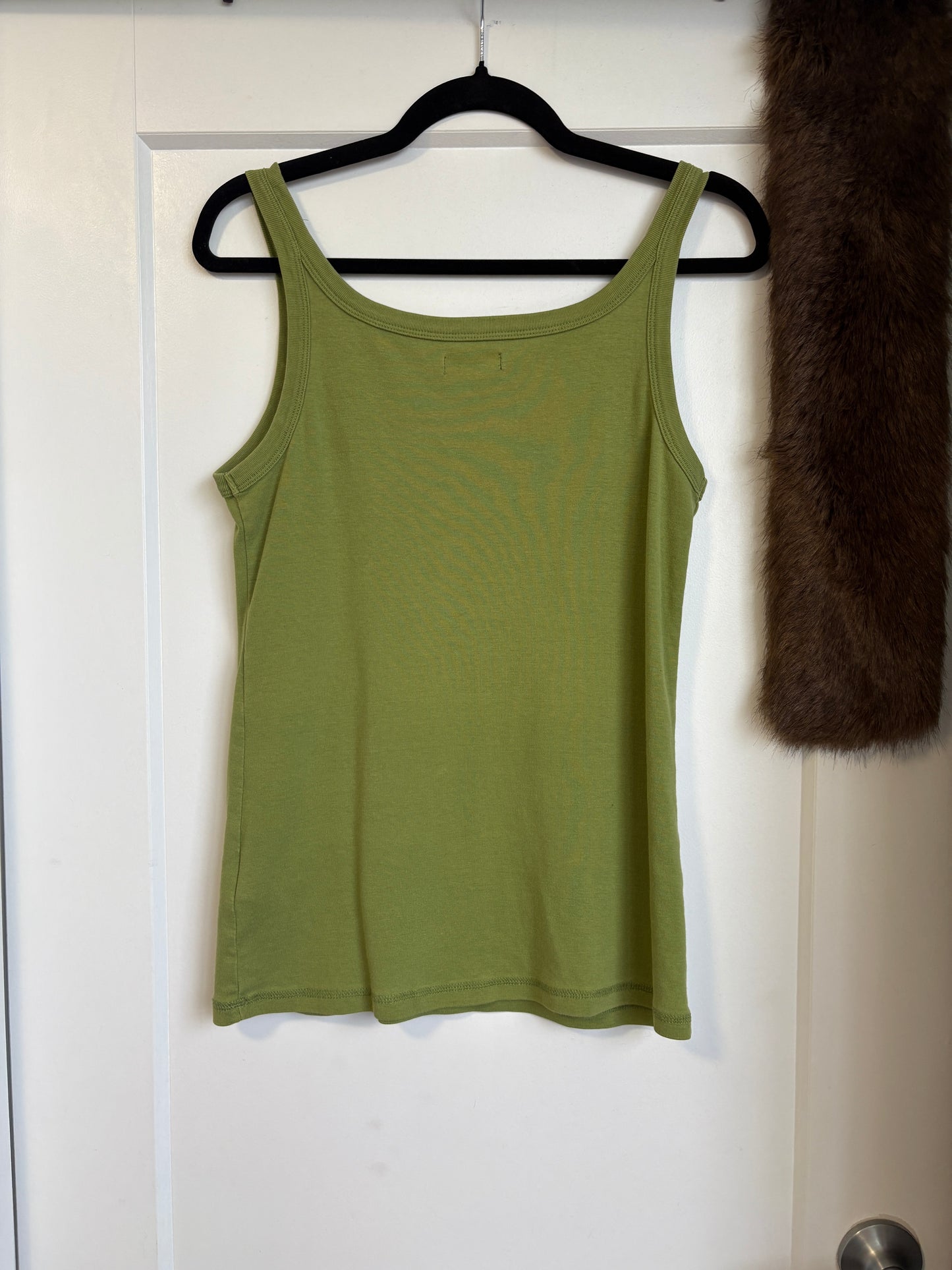BEADED GREEN LADY HATHAWAY TANK - L