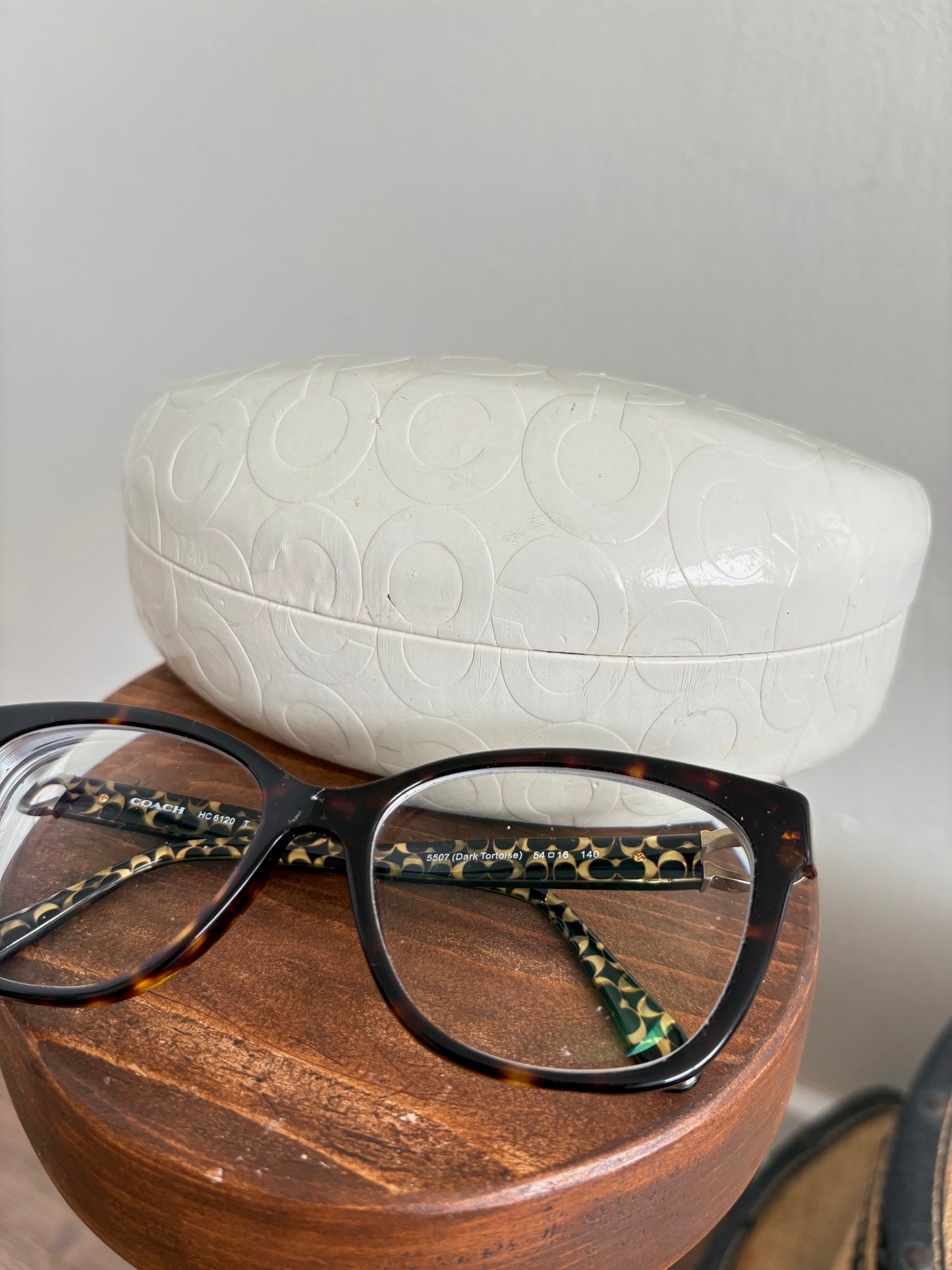 COACH DARK TORTOISE EYEGLASSES