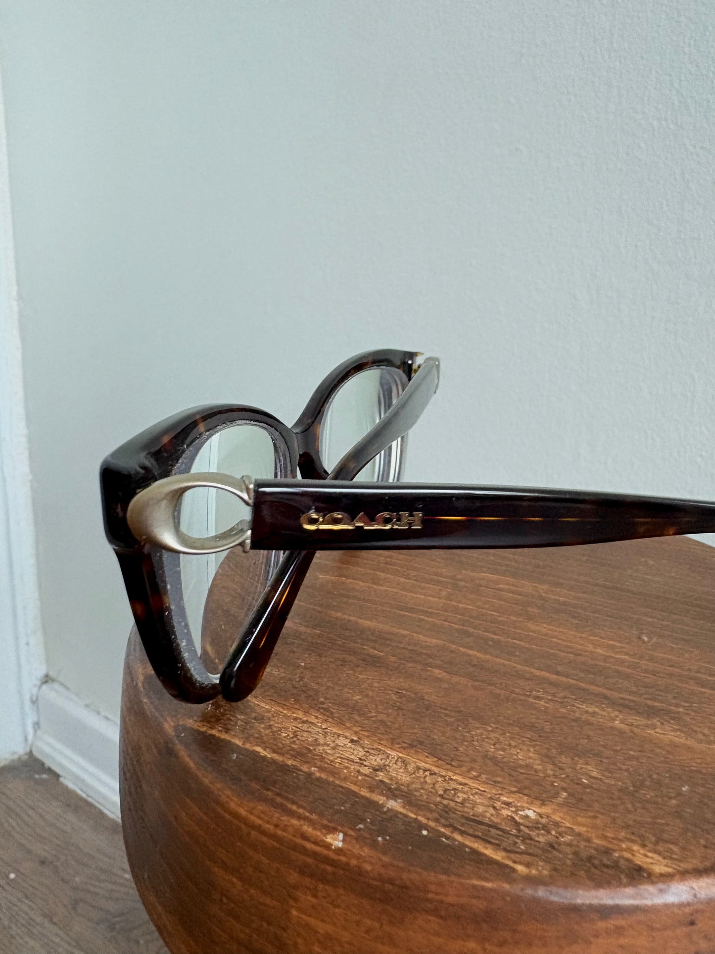 COACH DARK TORTOISE EYEGLASSES