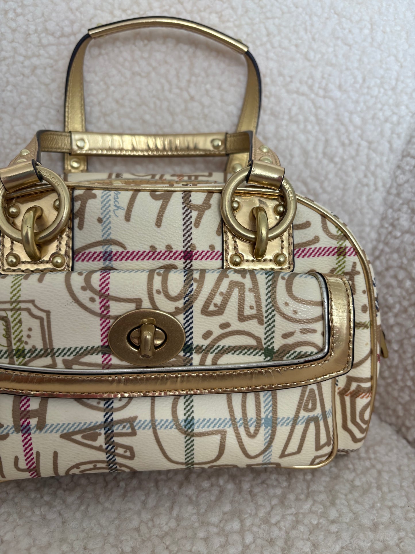 COACH TATTERSALL GRAFFITI SMALL SATCHEL