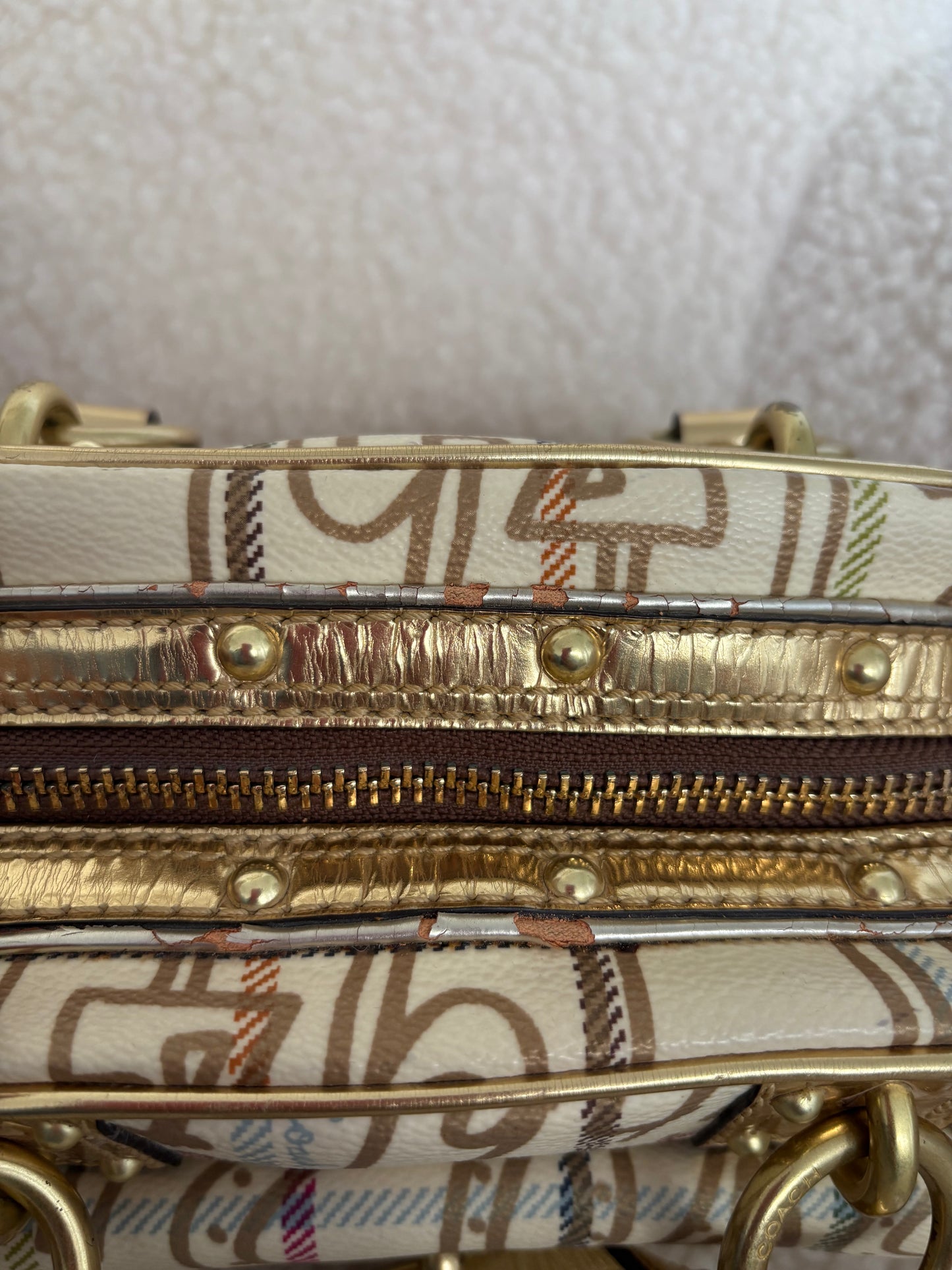 COACH TATTERSALL GRAFFITI SMALL SATCHEL