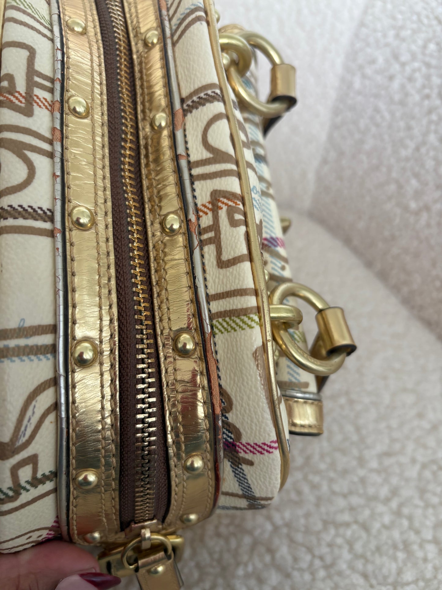 COACH TATTERSALL GRAFFITI SMALL SATCHEL