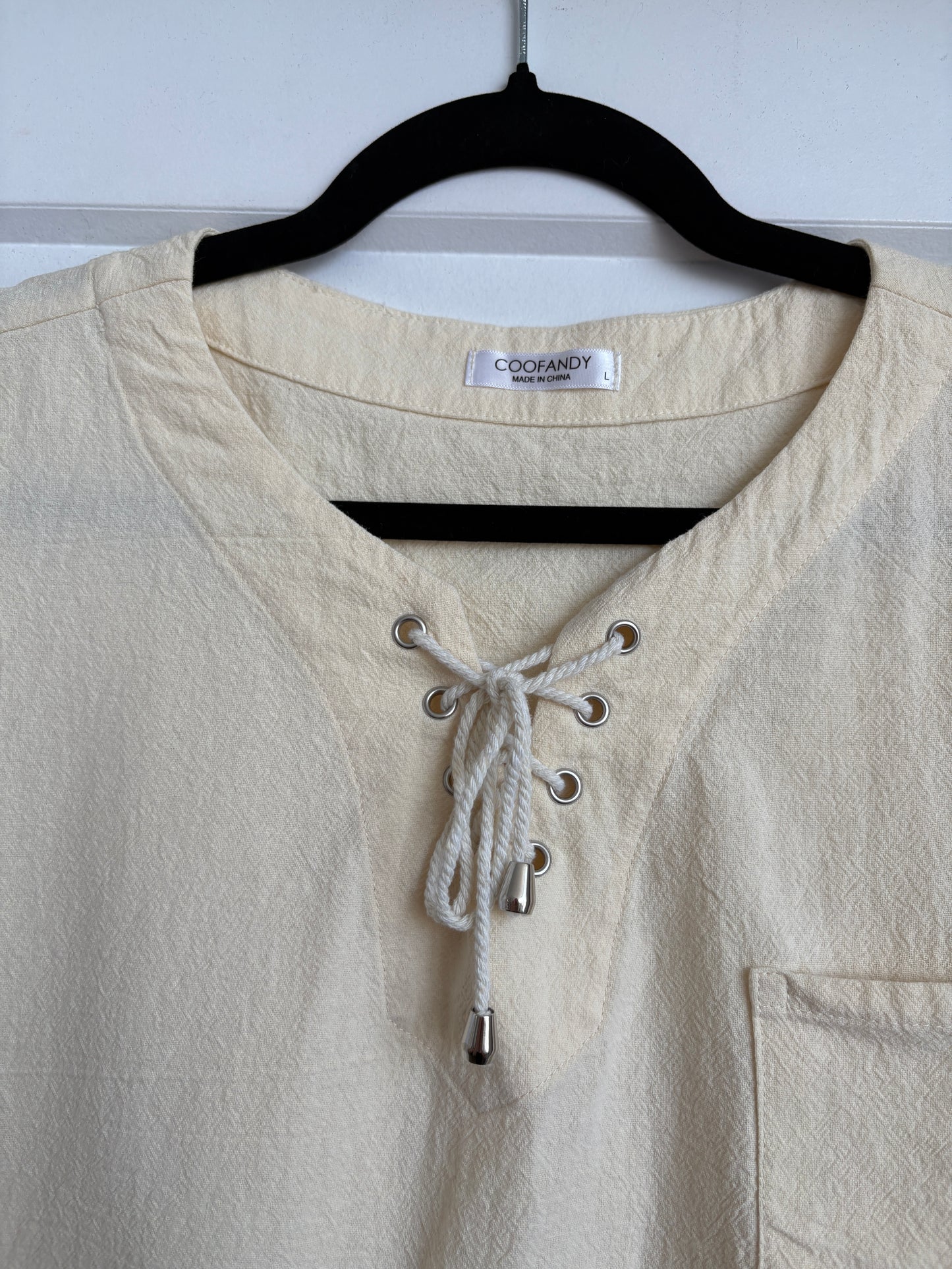 CREAM COTTON TANK