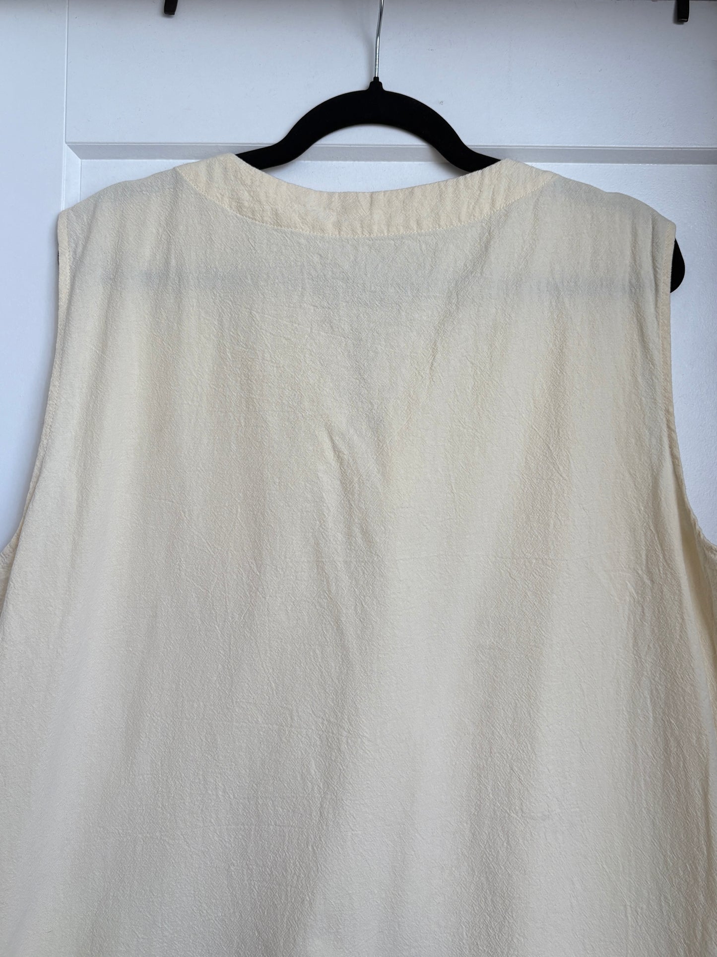 CREAM COTTON TANK