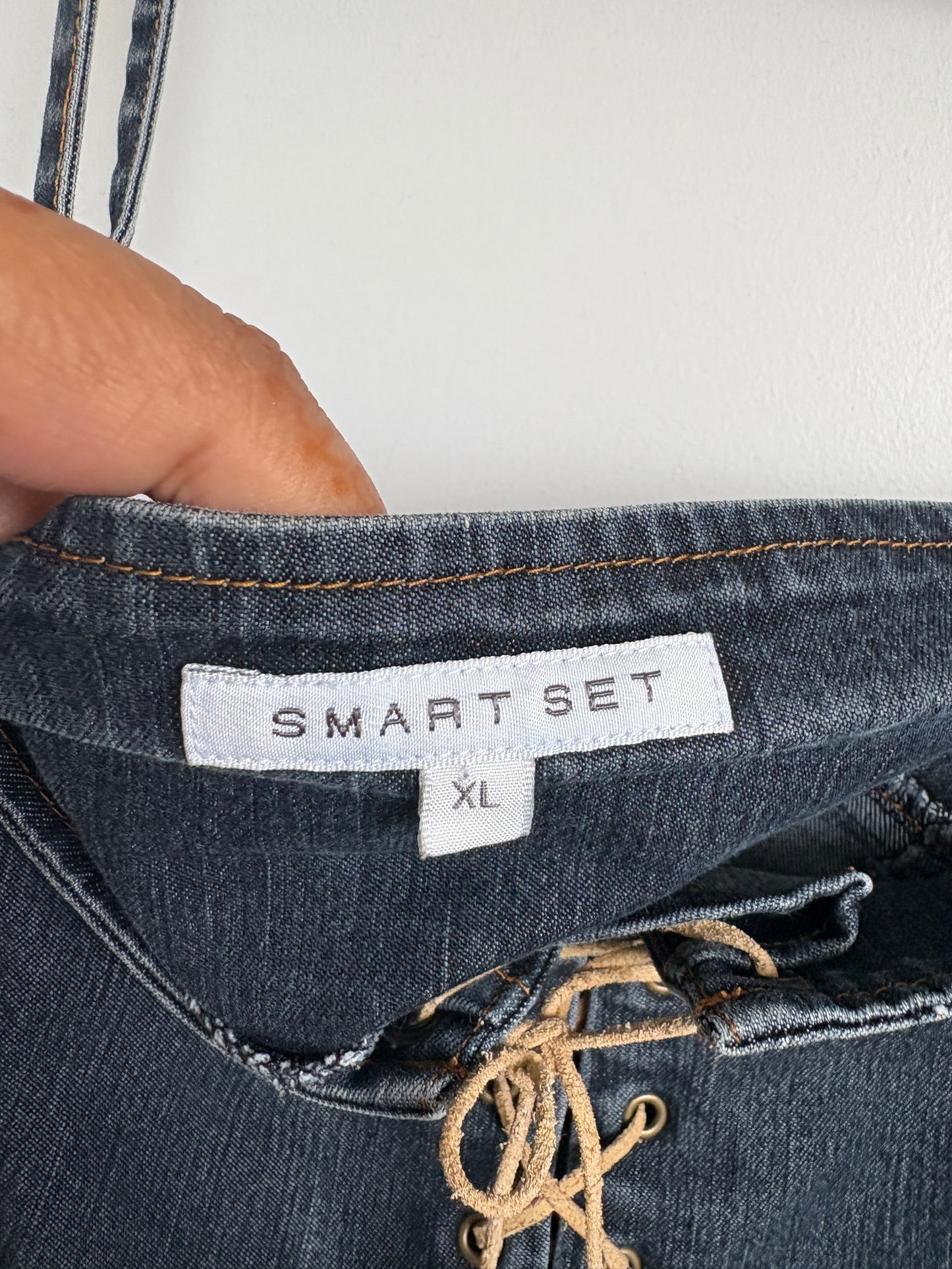 DENIM CROP TOP - XL