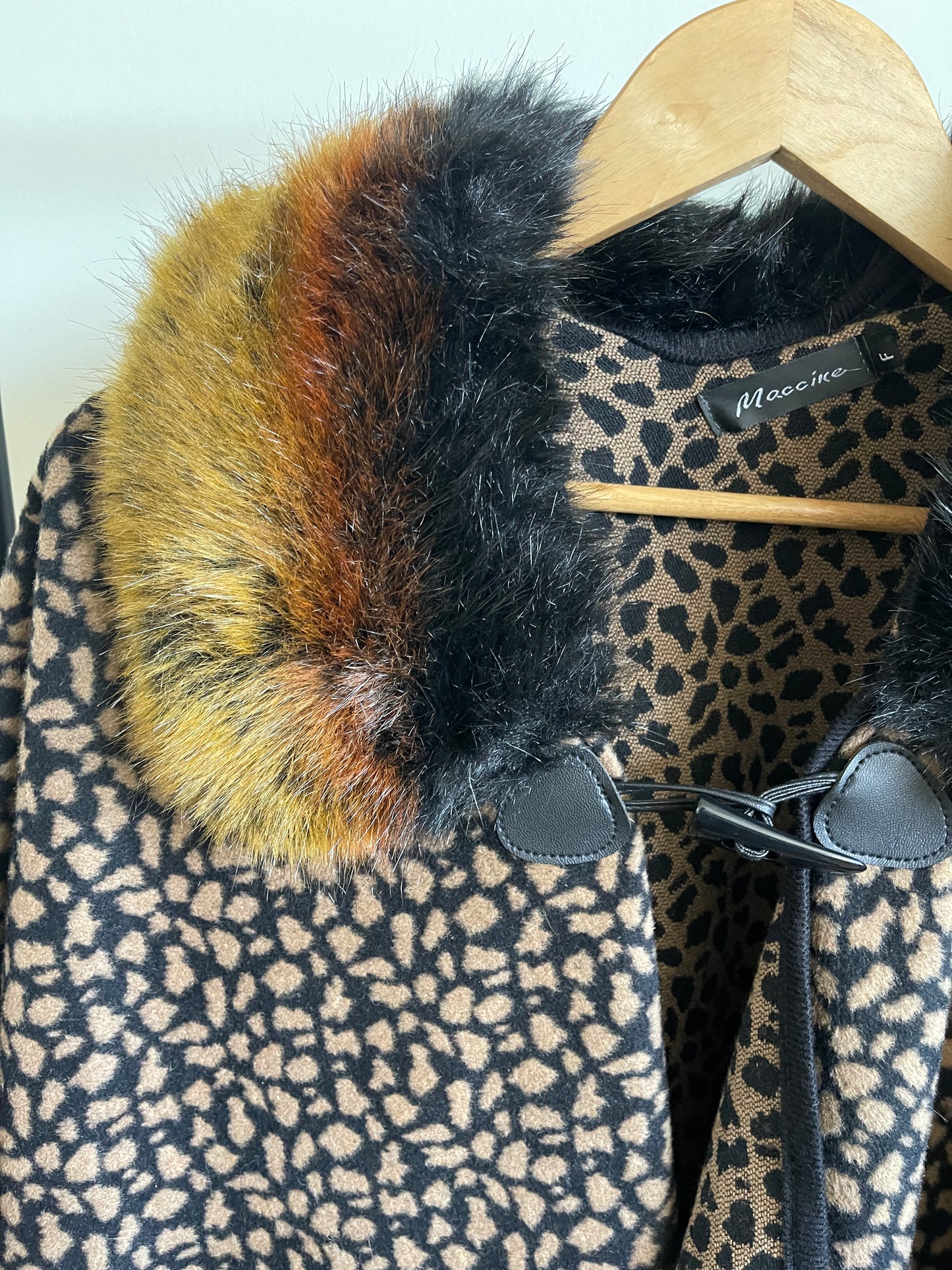 FAUX FUR PONCHO