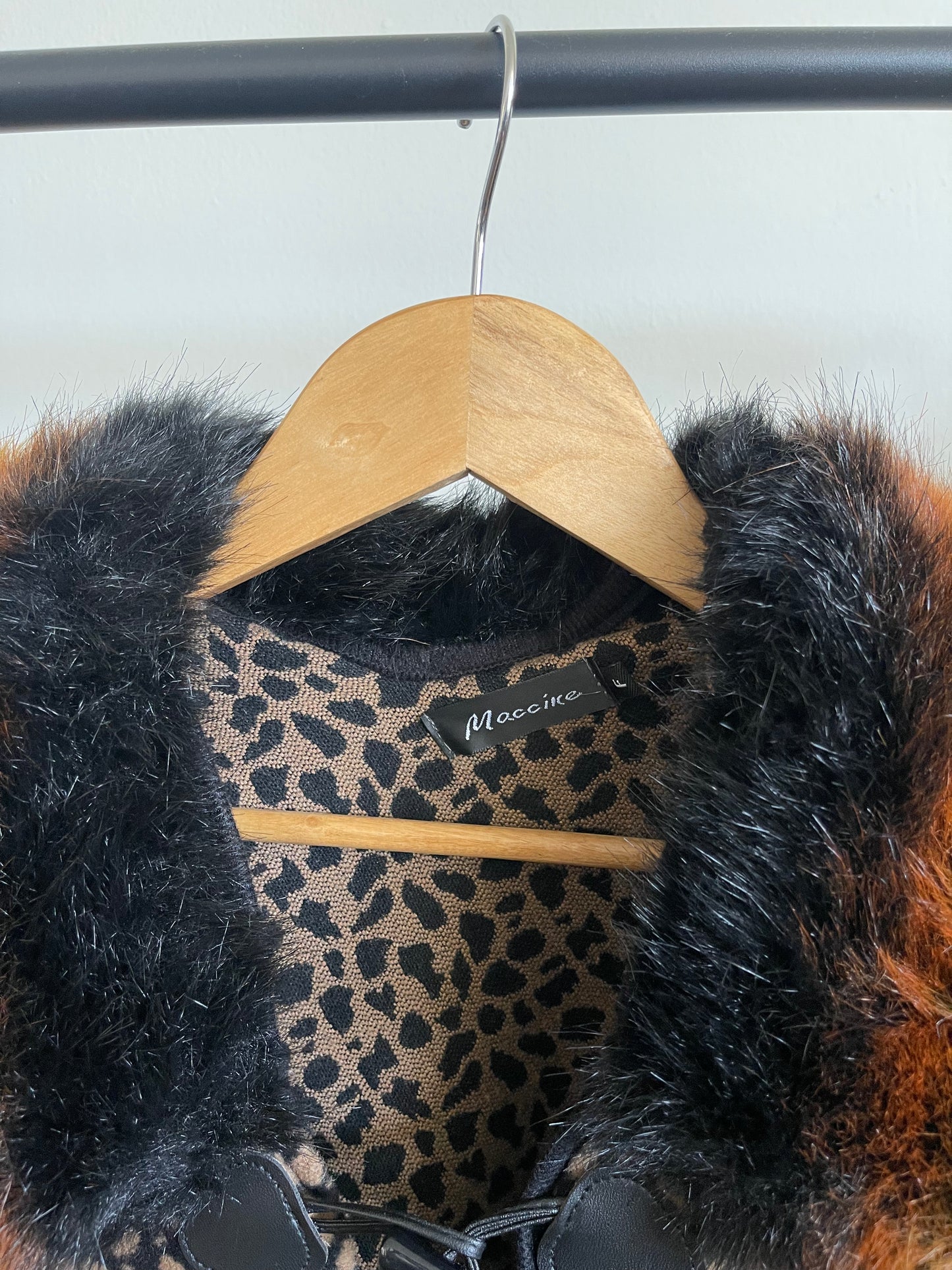 FAUX FUR PONCHO