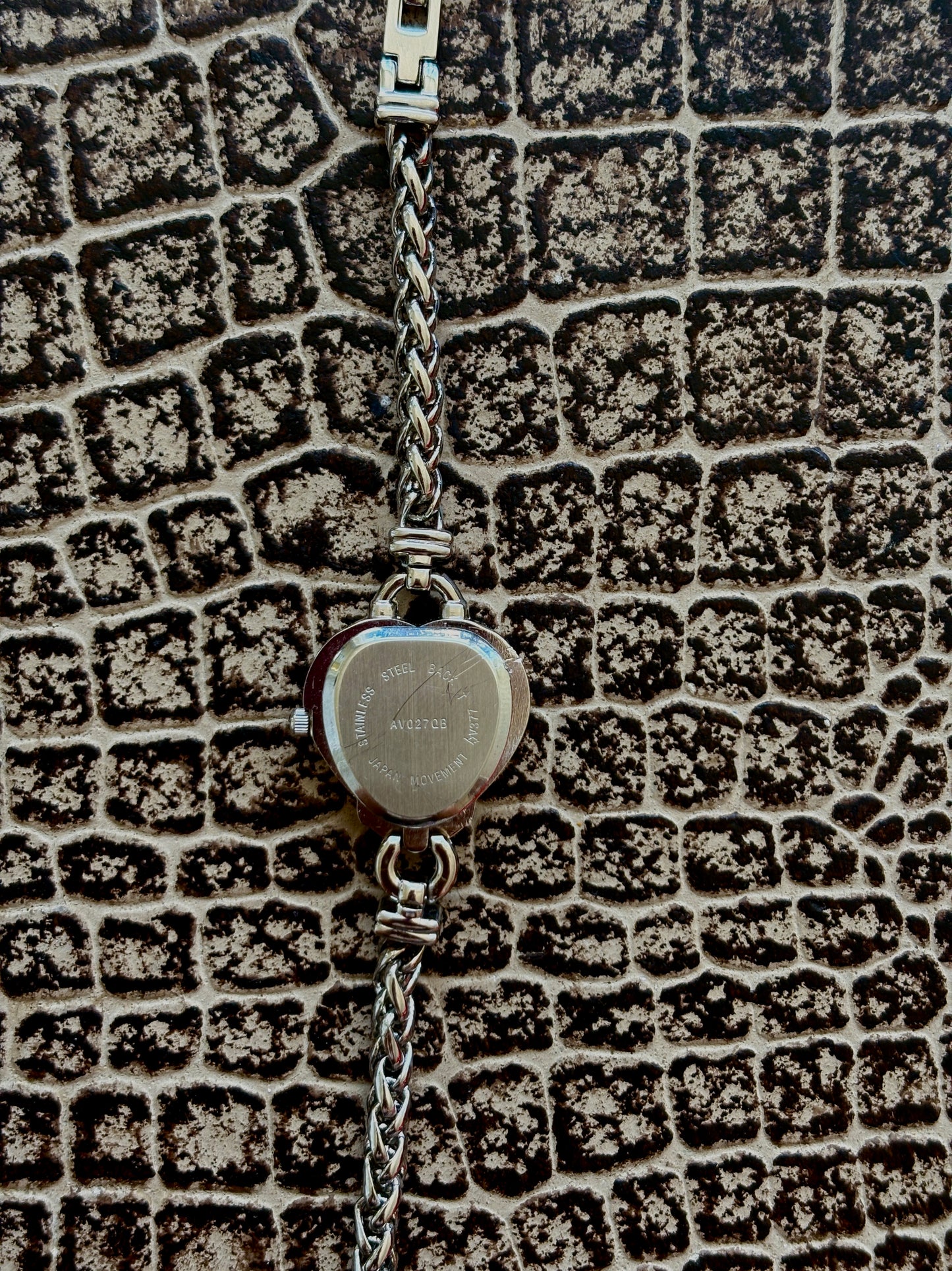 SILVER HEART WATCH