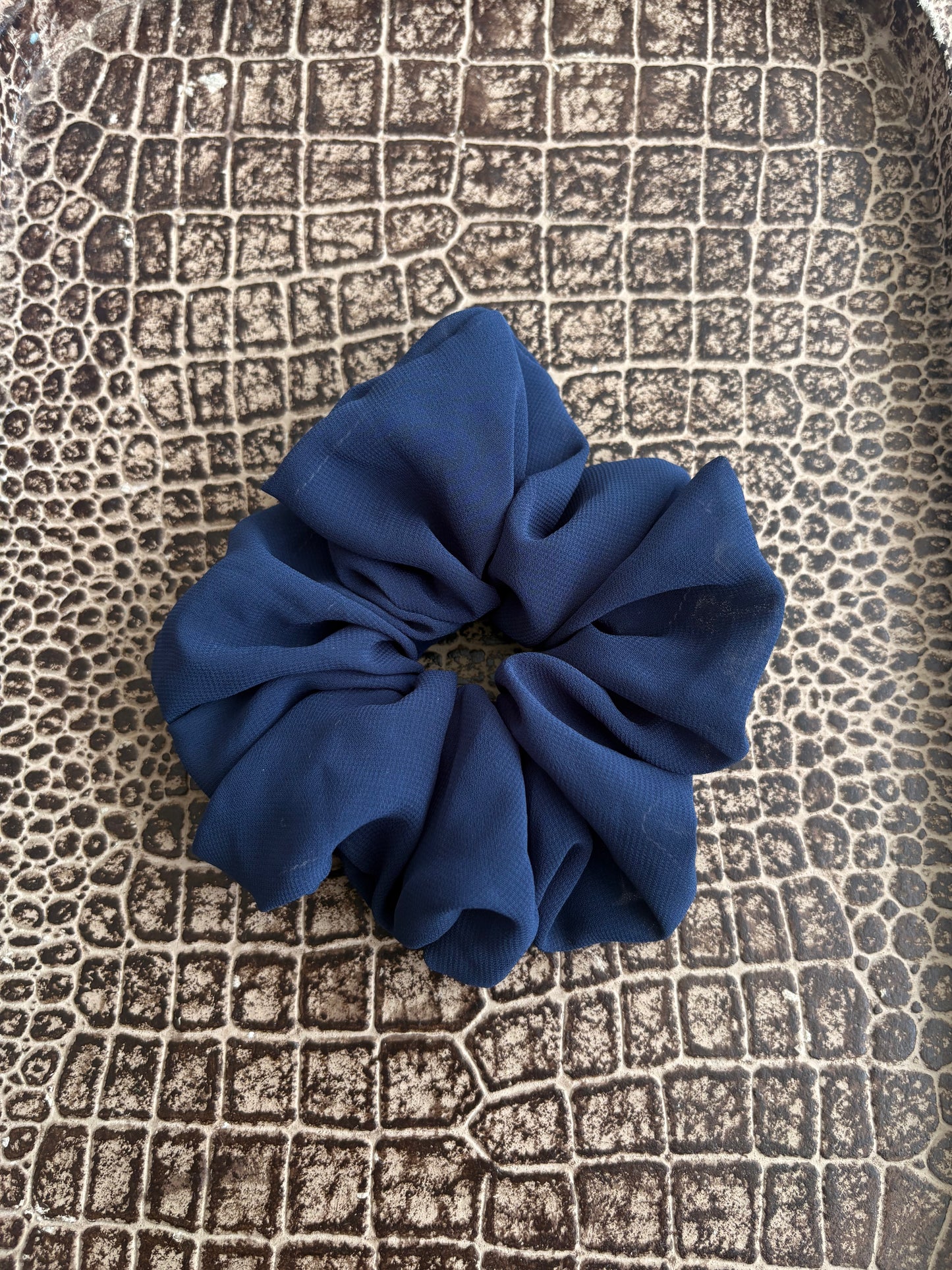 NAVY BLUE SCRUNCHIE
