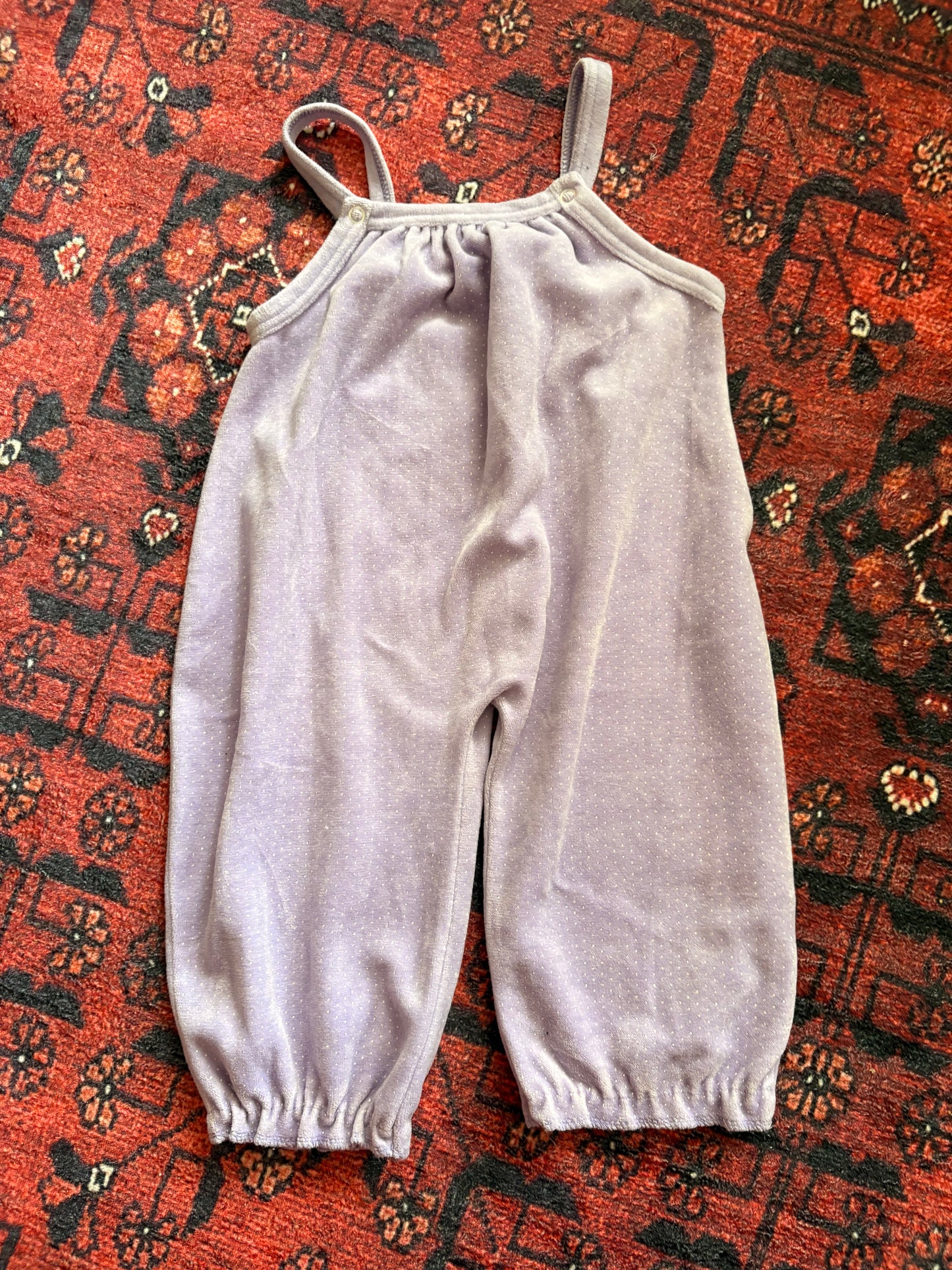 VINTAGE VELVET ROMPER - 3T