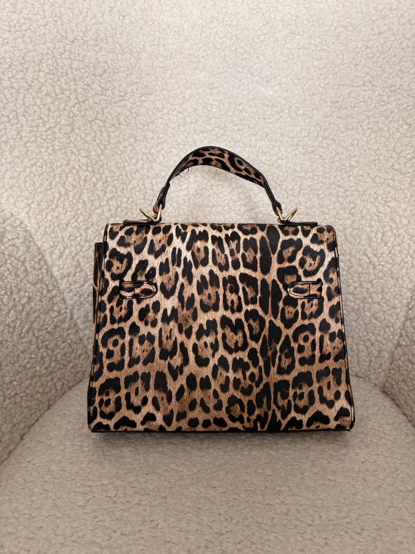 LEOPARD PRINT FIRKIN HANDBAG