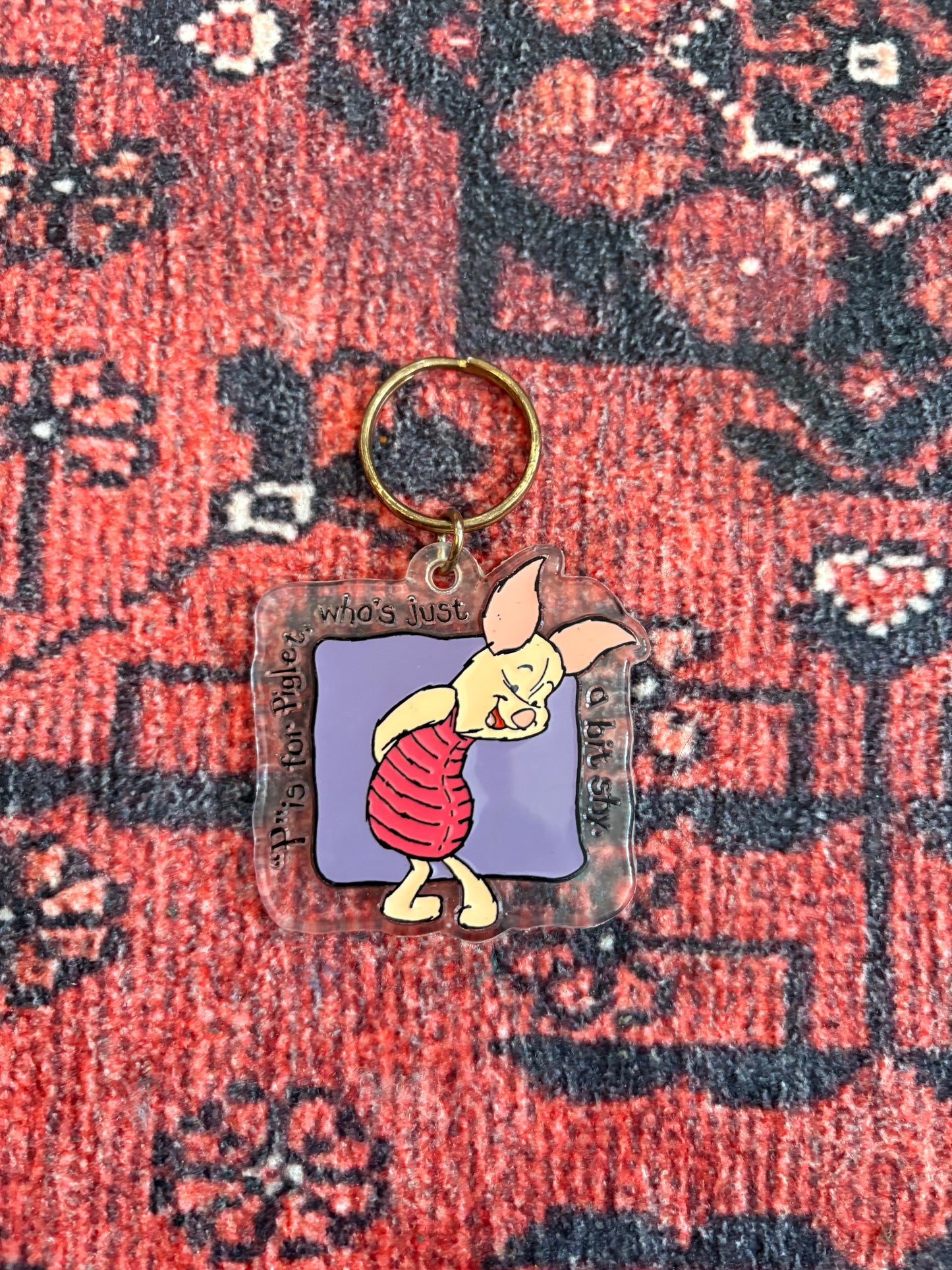 VINTAGE PIGLET KEYCHAIN