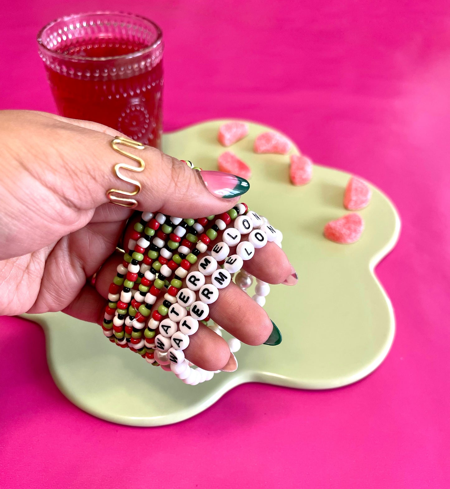 PEARL WATERMELON BRACELET