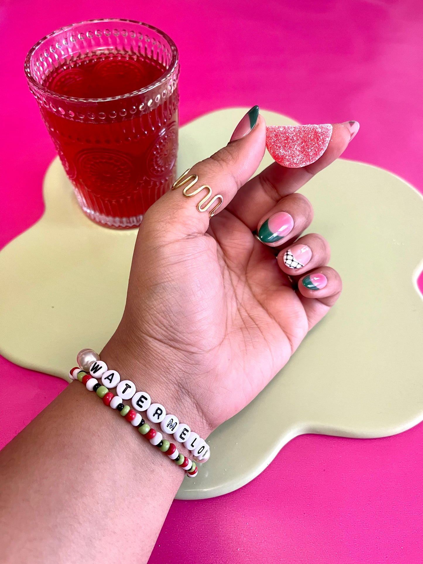PEARL WATERMELON BRACELET