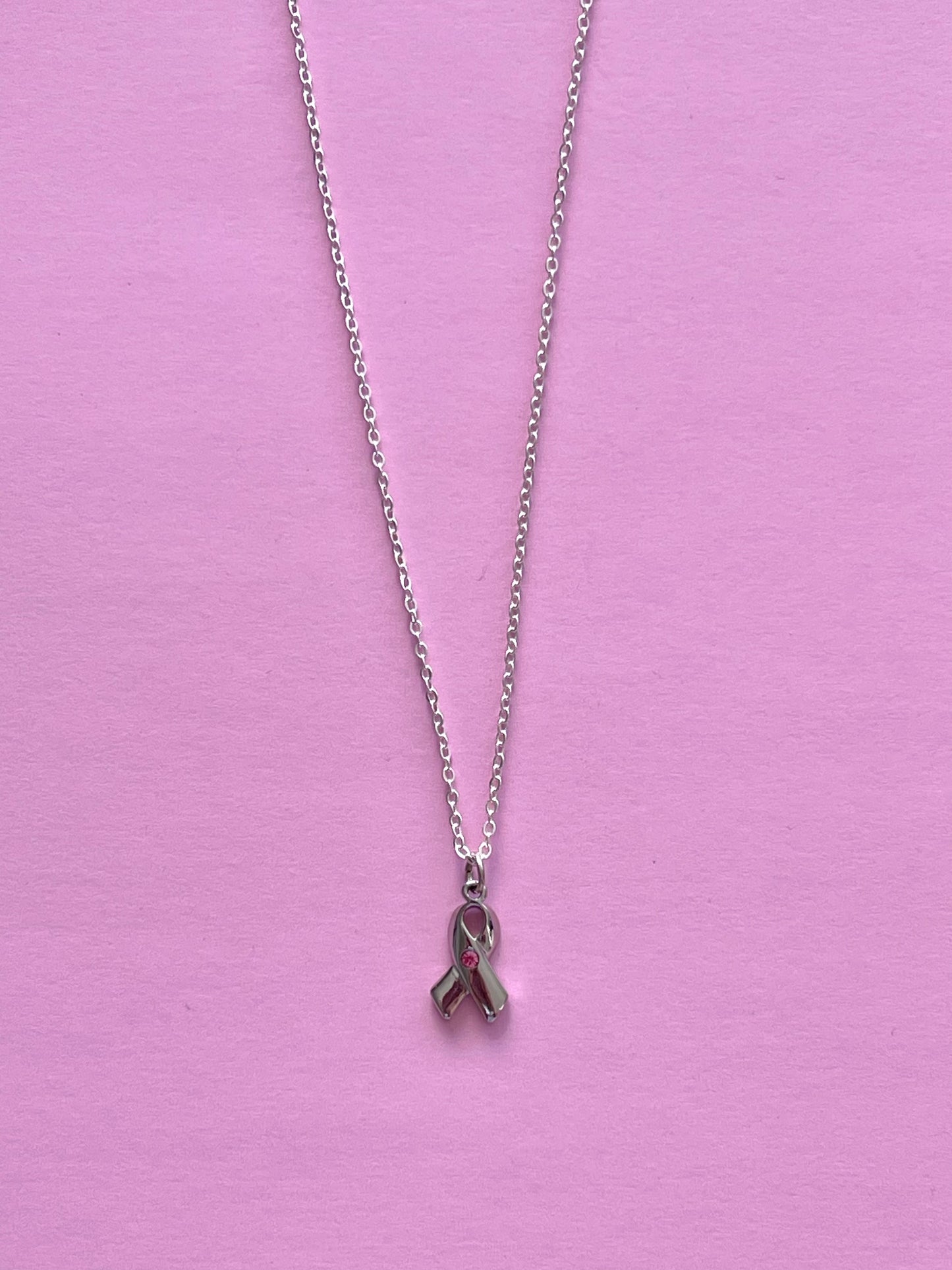 BREAST CANCER AWARENESSS NECKLACE
