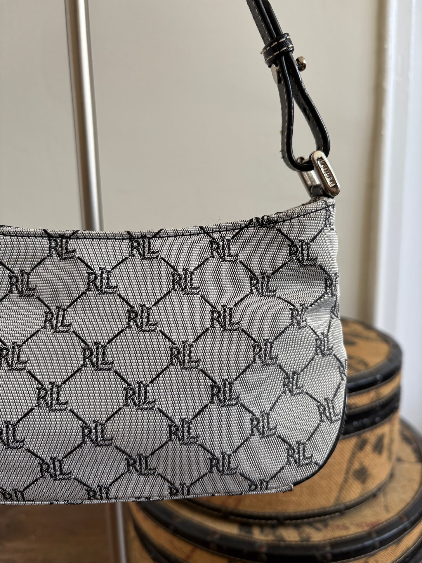 MONOGRAMMED RALPH LAUREN SHOULDER BAG