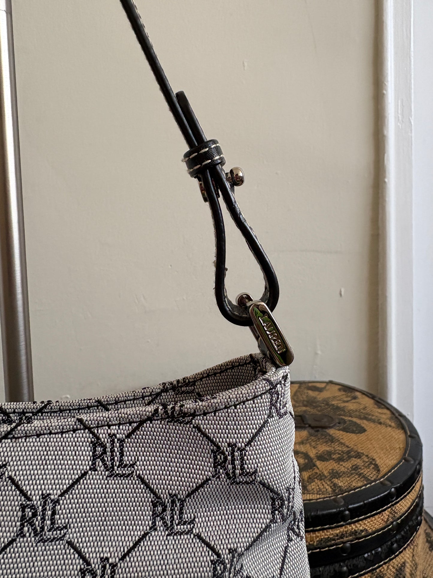 MONOGRAMMED RALPH LAUREN SHOULDER BAG