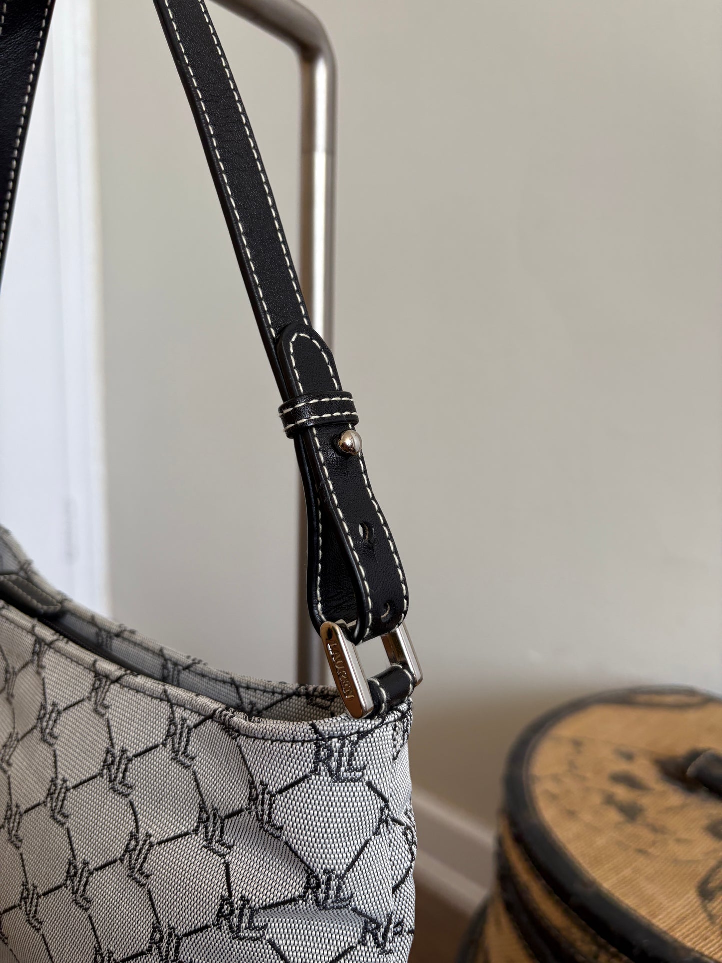 MONOGRAMMED RALPH LAUREN SHOULDER BAG