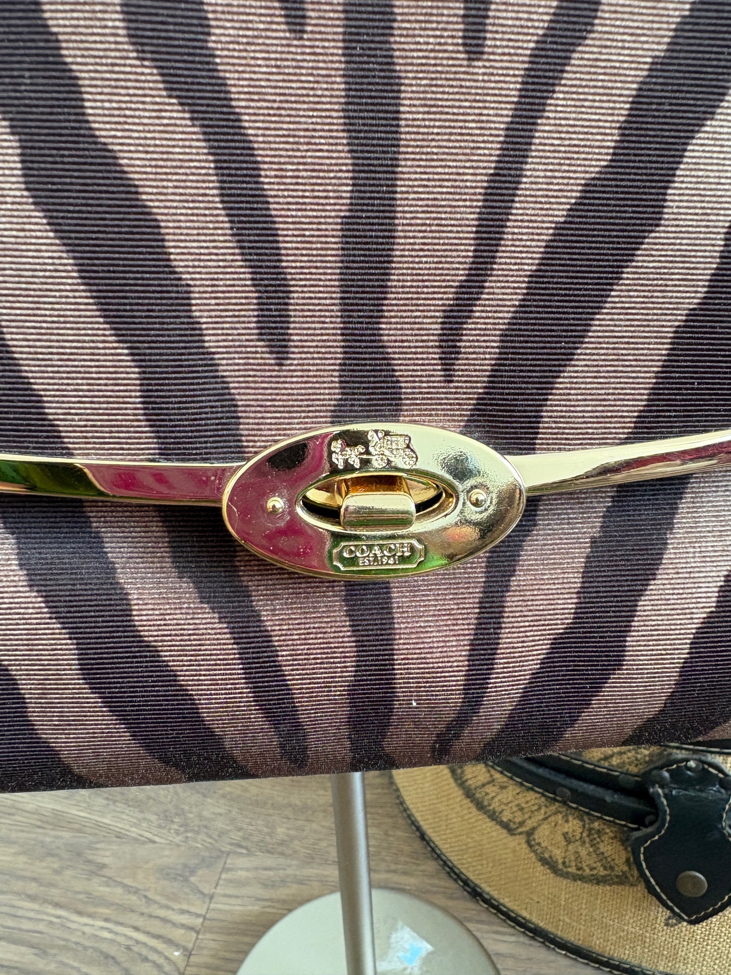 Madison Small Madeline Zebra Print East/West Satchel