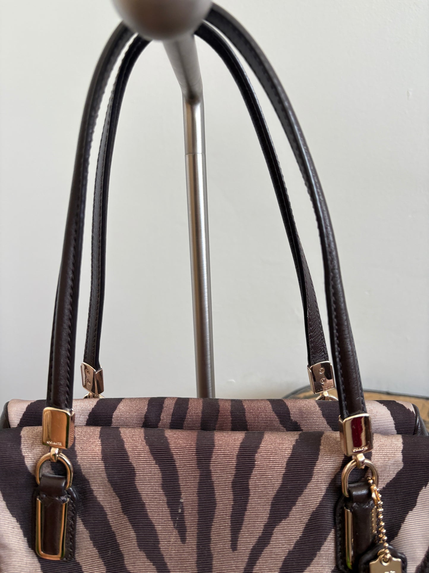 Madison Small Madeline Zebra Print East/West Satchel
