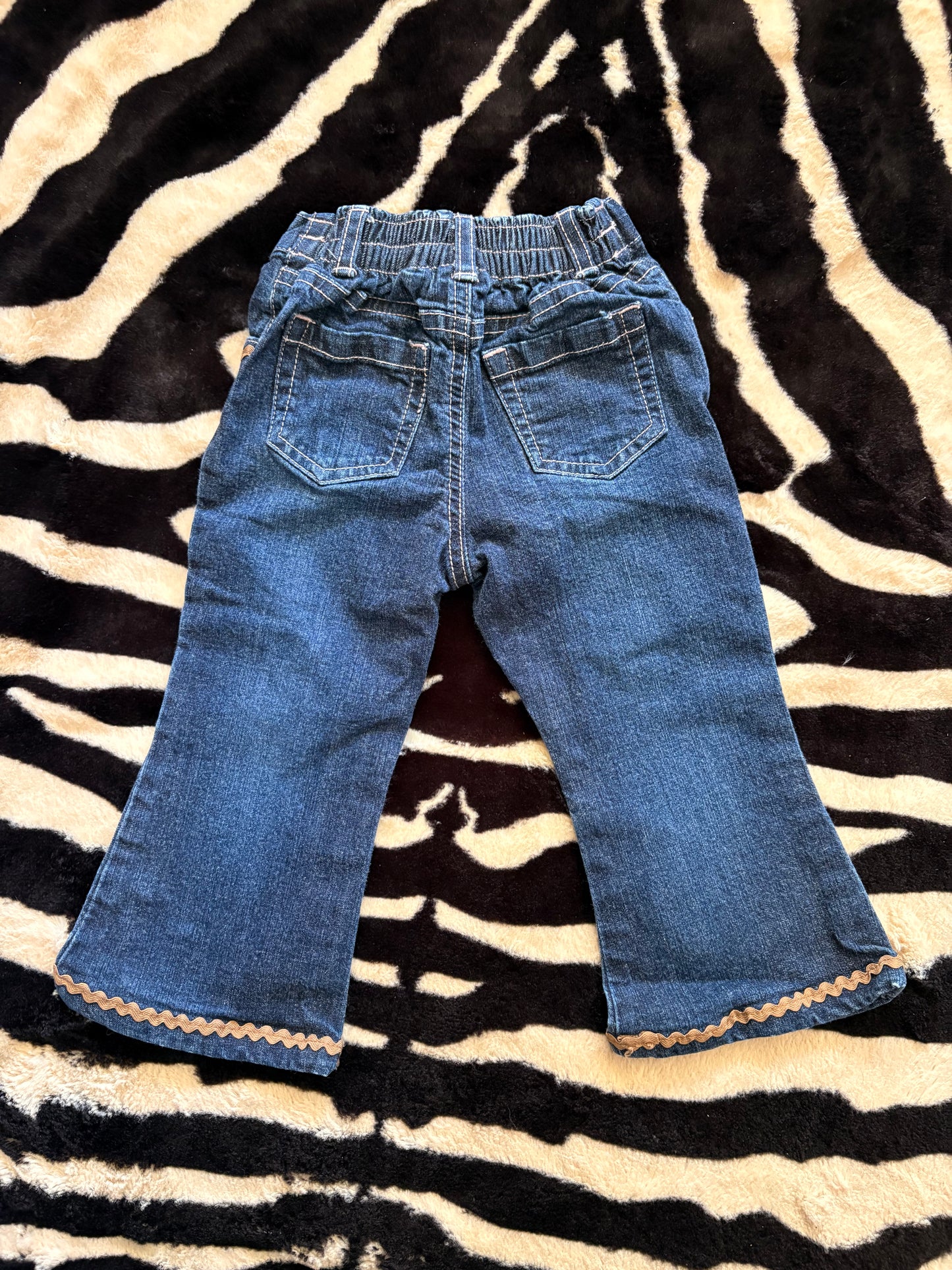 VINTAGE CHILDRENS PLACE DENIM BELLBOTTOM JEANS - 24M