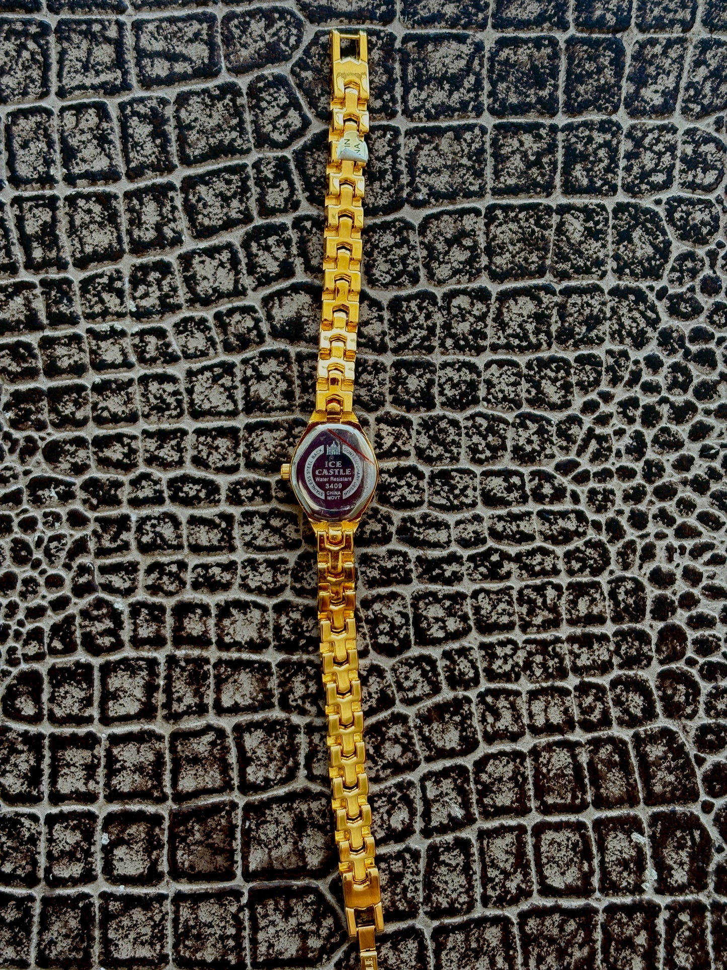 VINTAGE ICE CASTLE WATCH WITH DIAMONDS