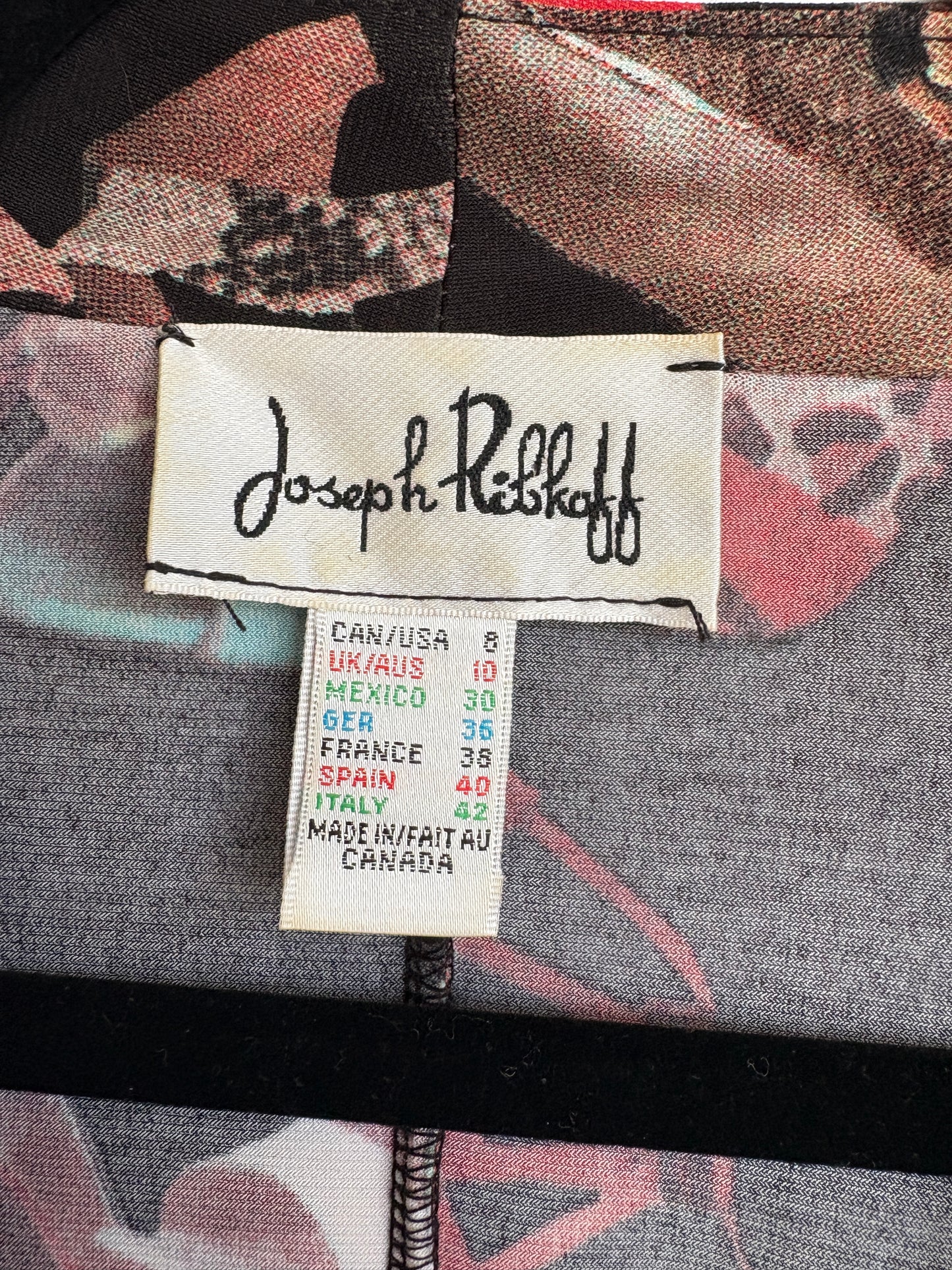 VINTAGE JOSEPH RIBKOFF DESIGNER HEEL TOP