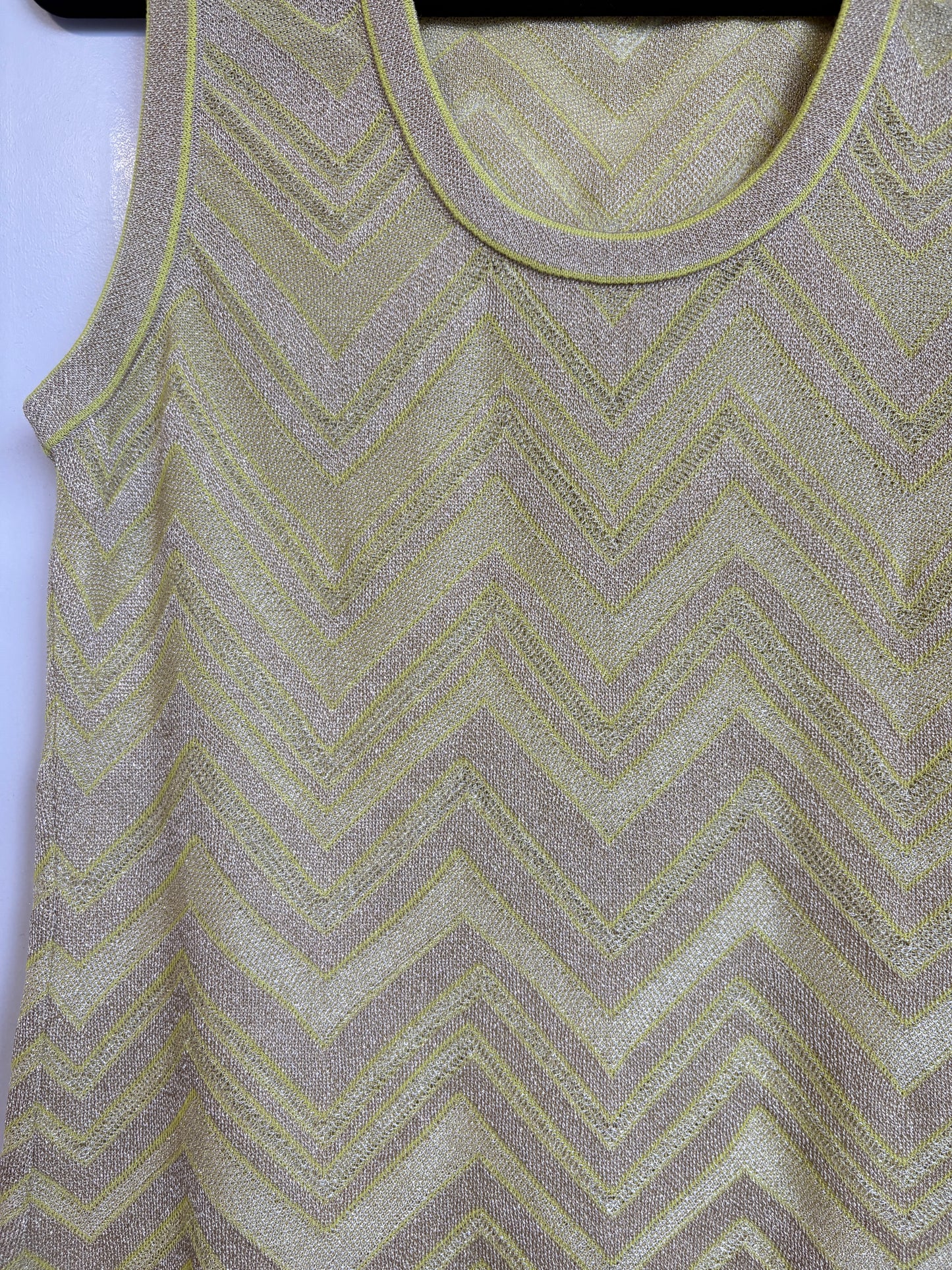 VINTAGE MISSONI ZIG ZAG TANK - L
