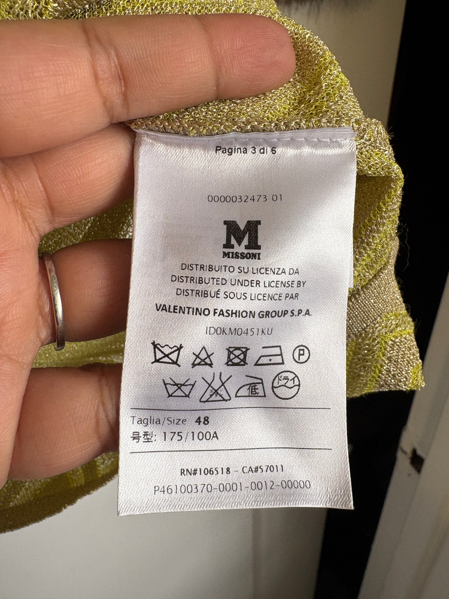 VINTAGE MISSONI ZIG ZAG TANK - L