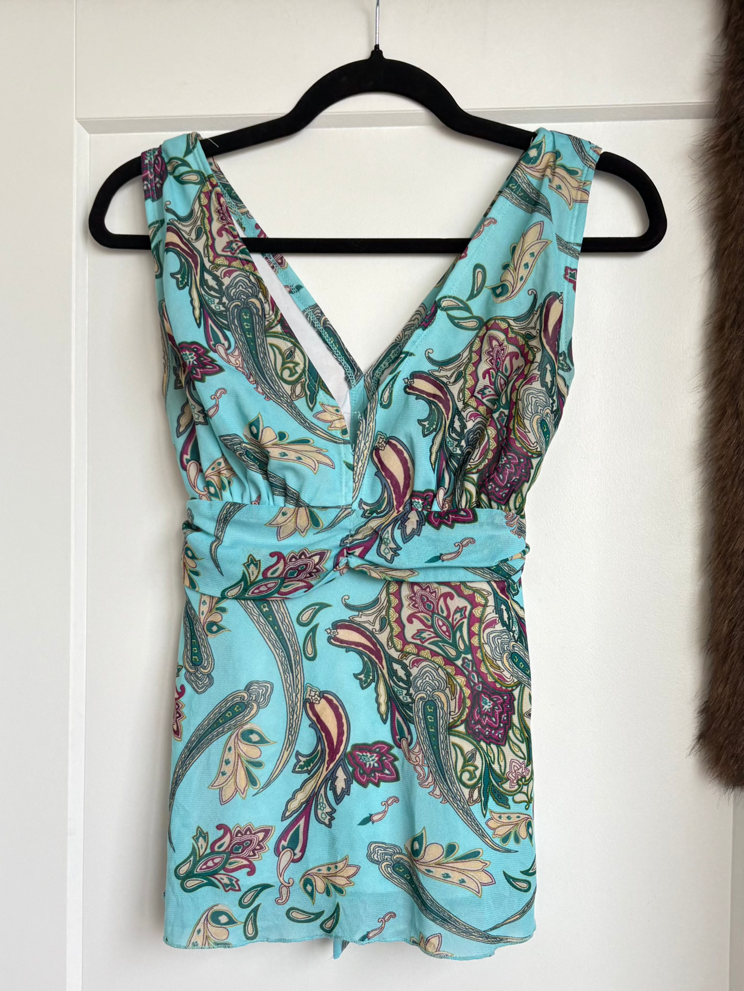 VINTAGE PAISLEY Y2K TANK TOP - S