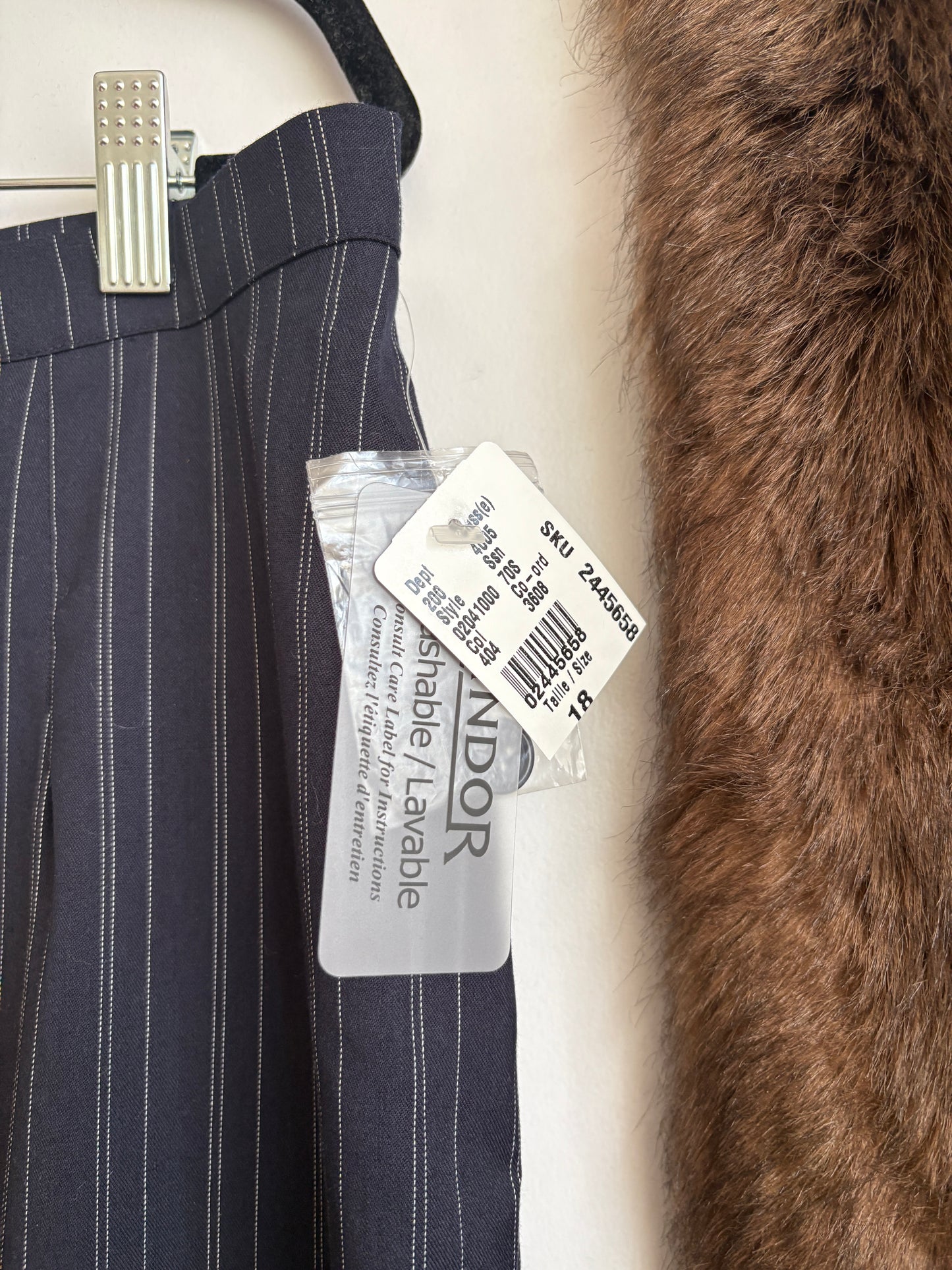 VINTAGE PINSTRIPE OFFICE SIREN PANTS