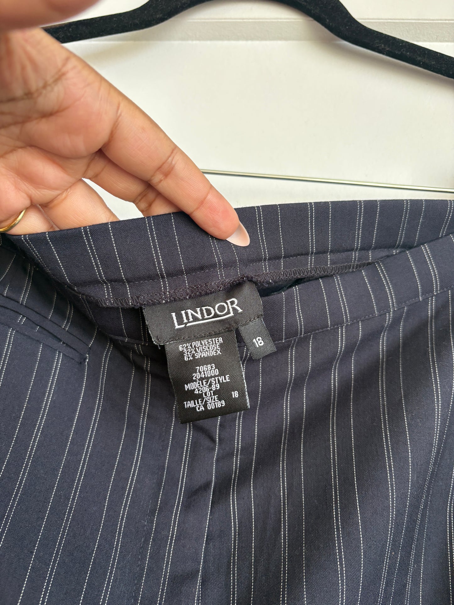 VINTAGE PINSTRIPE OFFICE SIREN PANTS