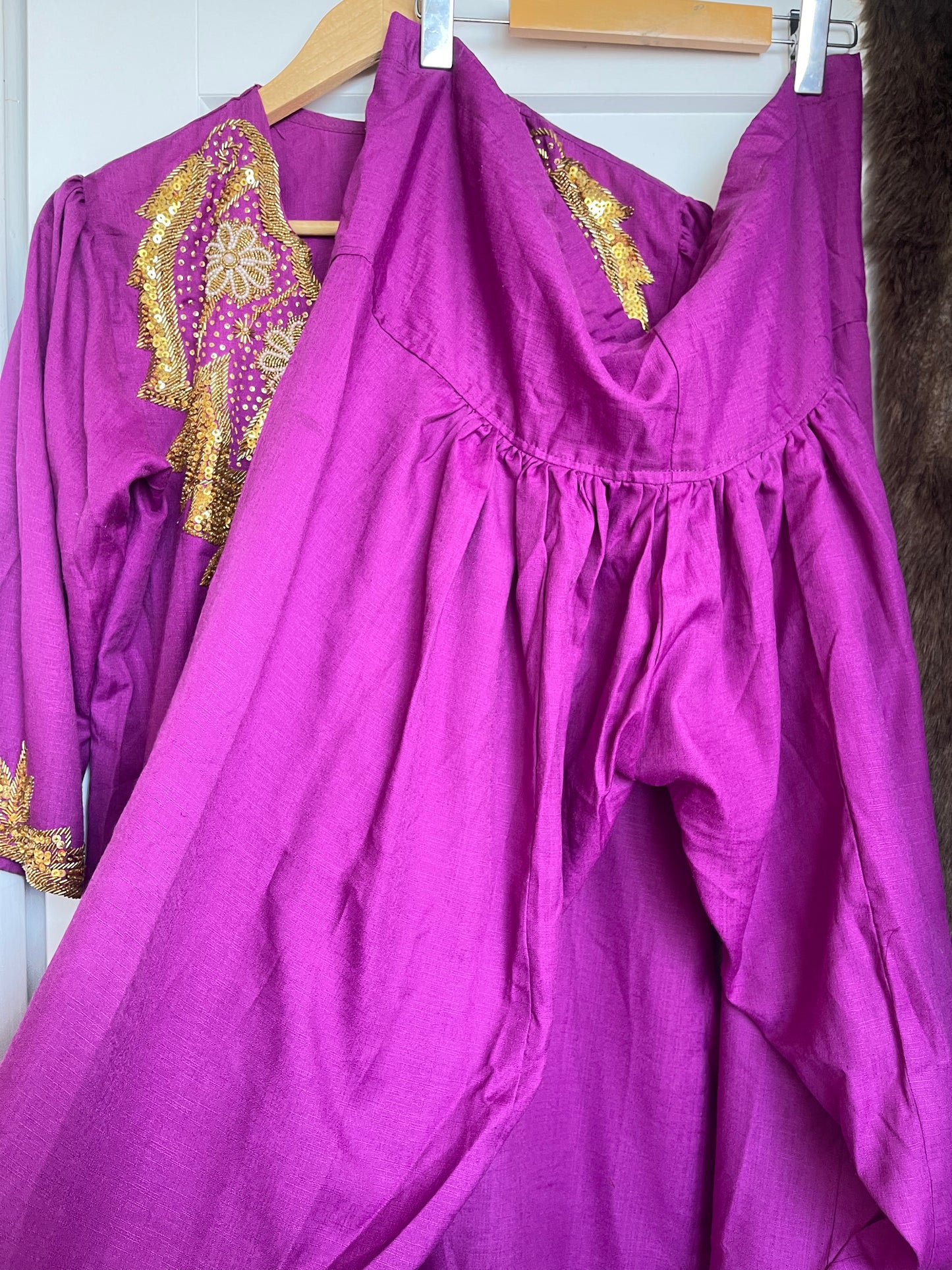 VINTAGE PURPLE SELWAR KAMEEZ SET