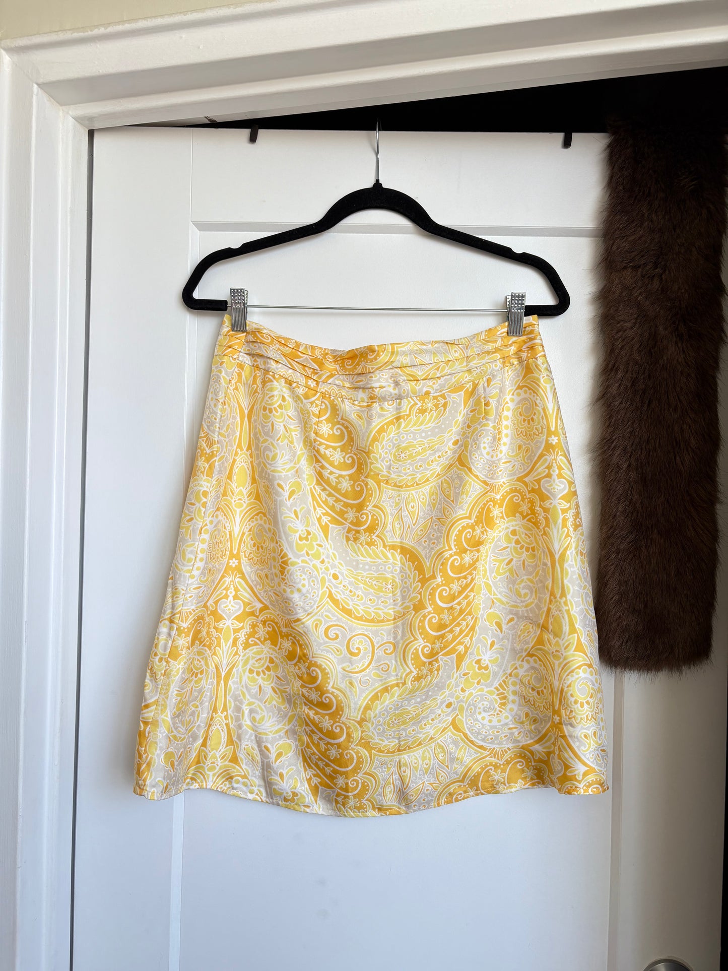 VINTAGE SILK LILLY PULITZER MINI SKIRT - 8