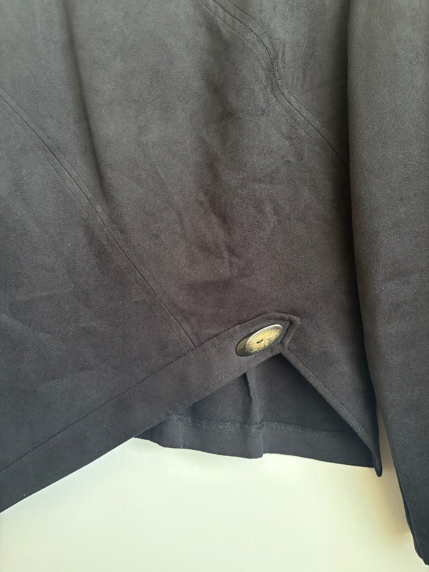 VINTAGE SUEDE LONG SLEEVE TOP