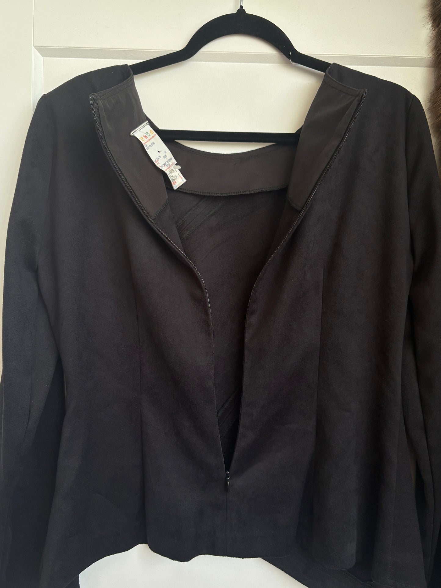 VINTAGE SUEDE LONG SLEEVE TOP