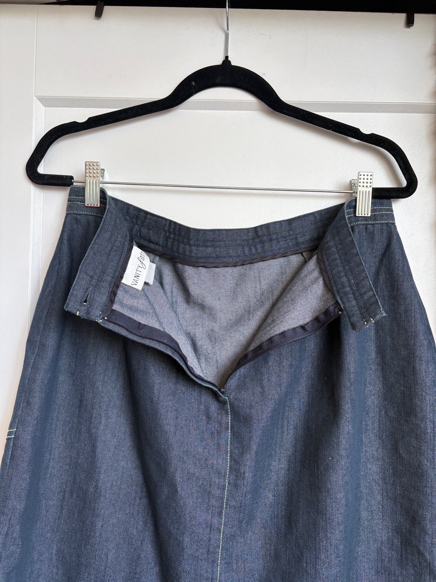 VINTAGE VANITY FAIR DENIM SKIRT