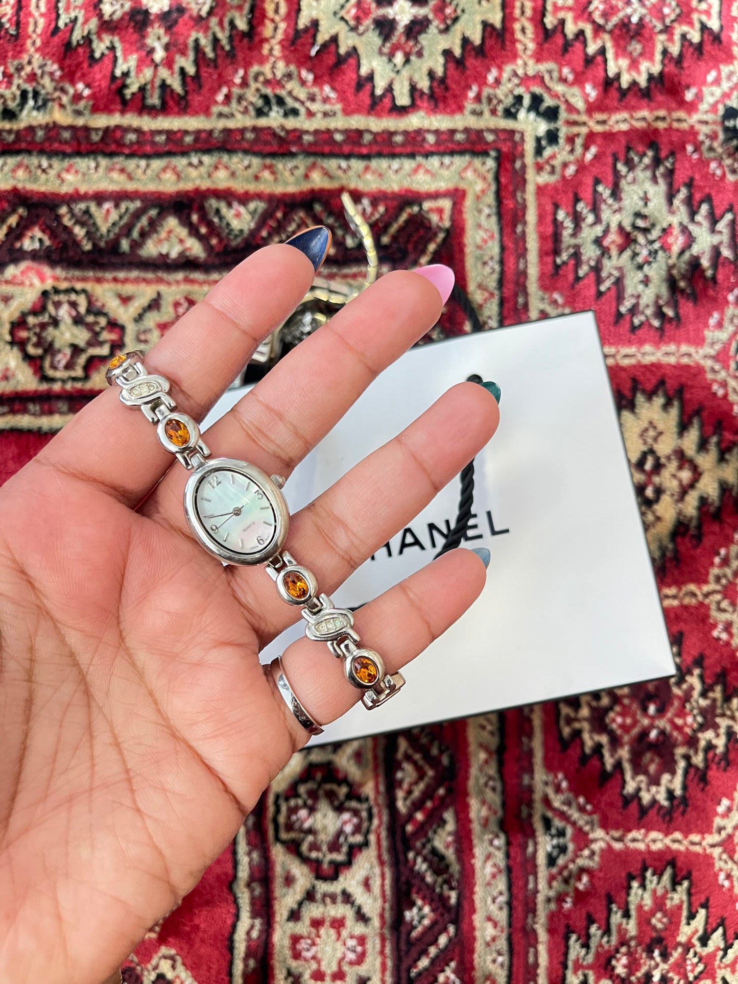 VINTAGE WATCH WITH GEMSTONES