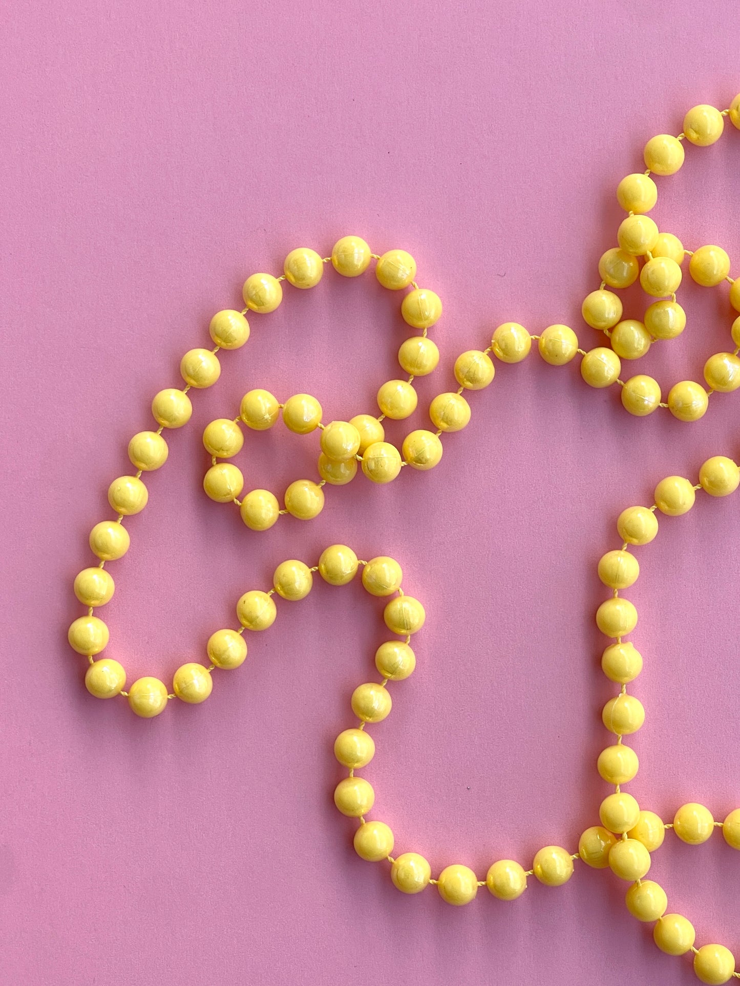 YELLOW BEADED CHAIN