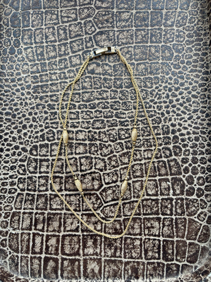 VINTAGE GOLD LAYERED NECKLACE