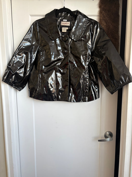 VINTAGE A.M.I. PLEATHER PEACOAT