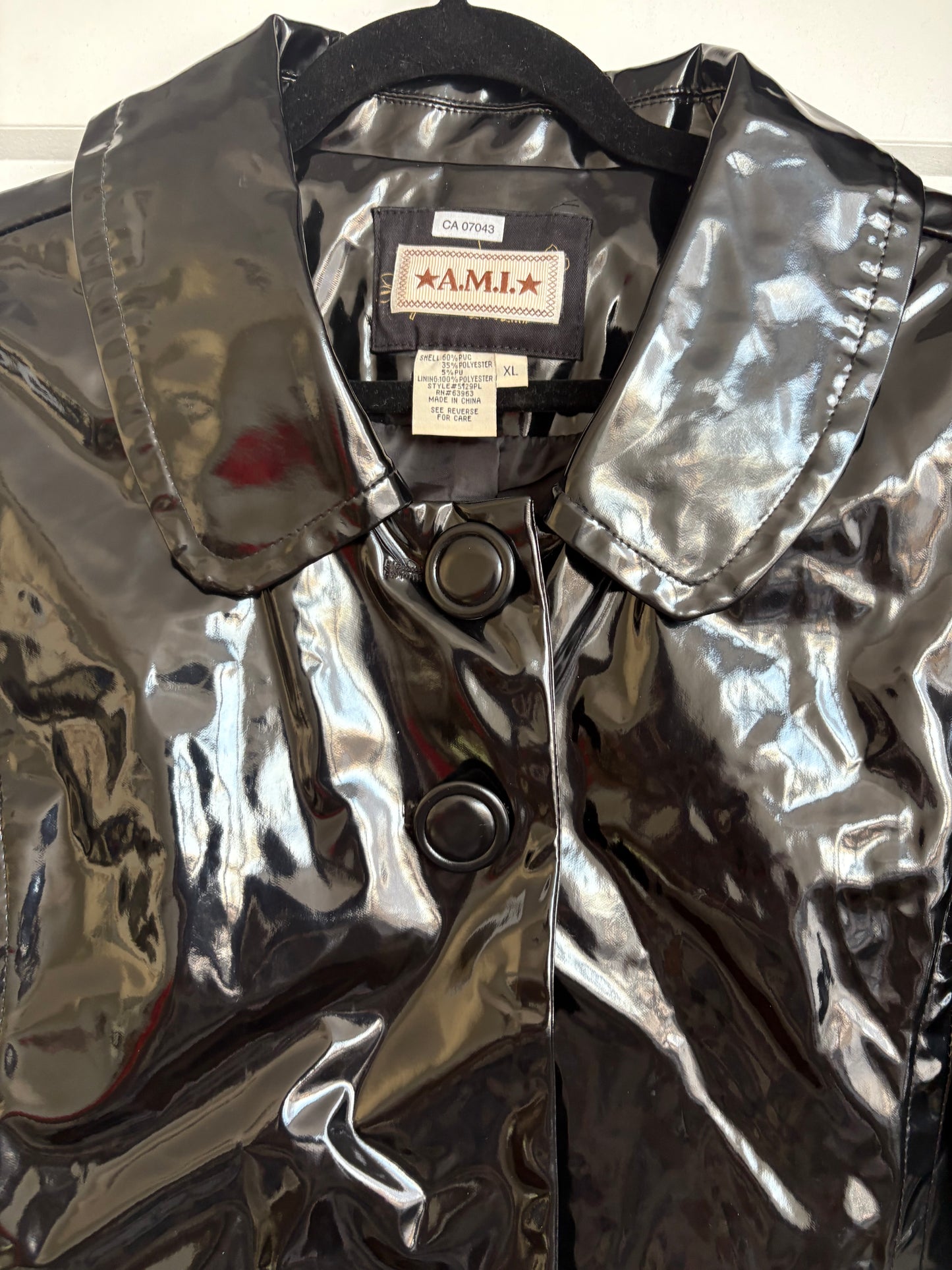 VINTAGE A.M.I. PLEATHER PEACOAT