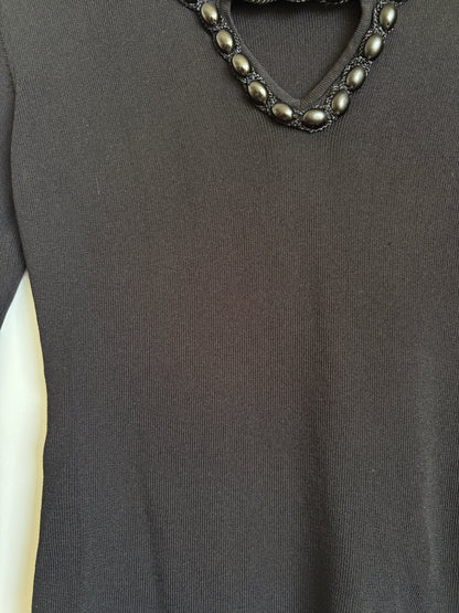 3/4 SLEEVE BLACK TOP