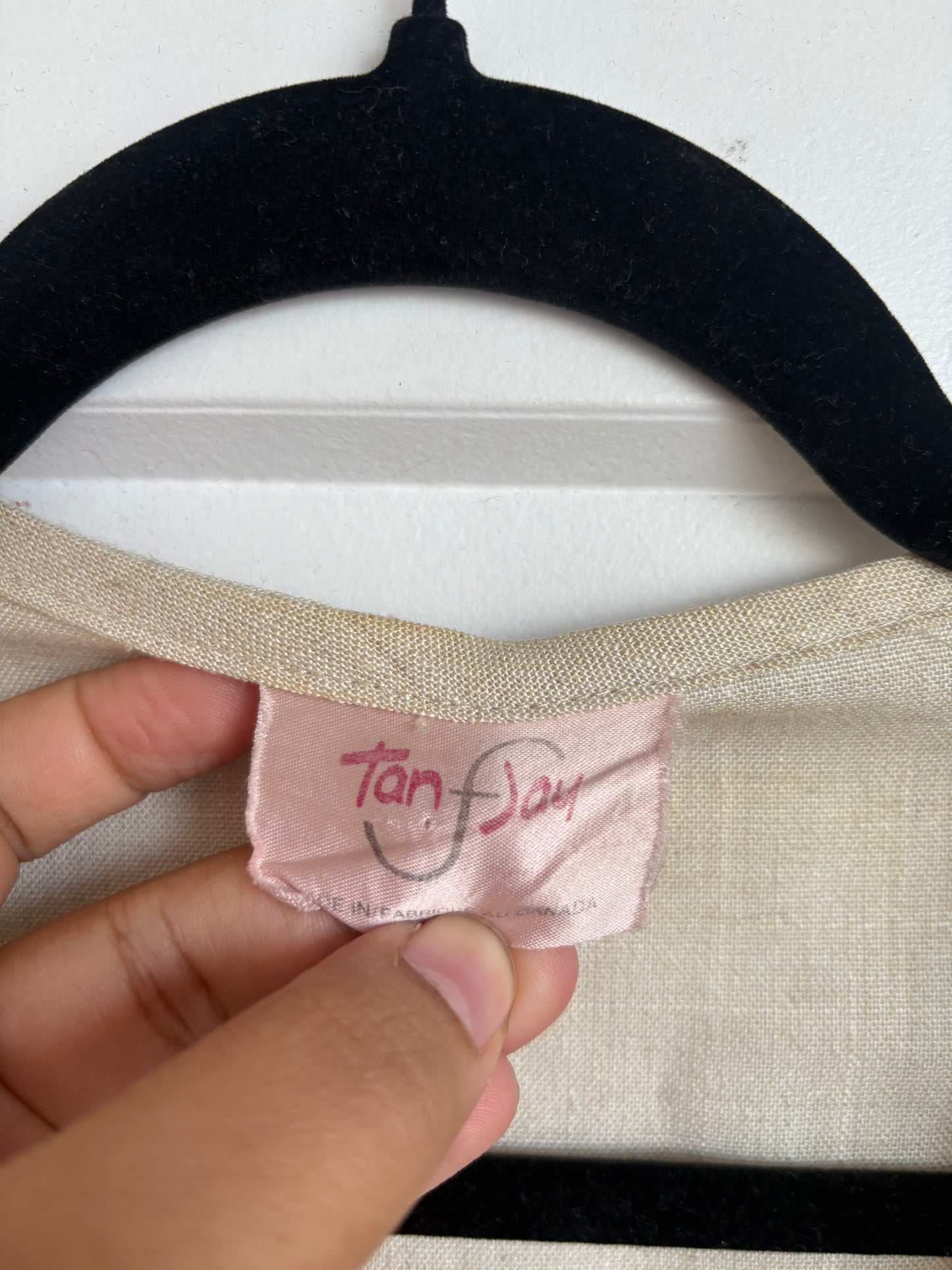 VINTAGE TANJAY LINEN BLAZER