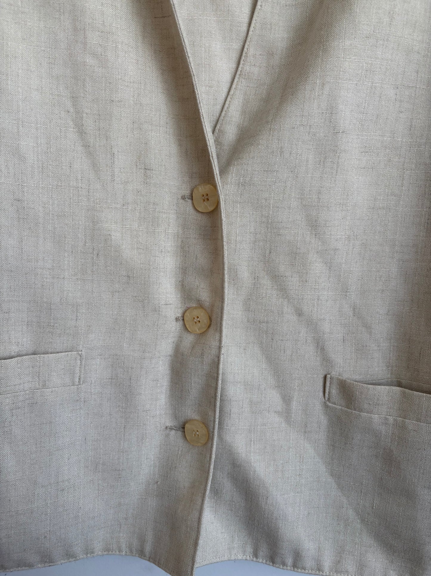 VINTAGE TANJAY LINEN BLAZER