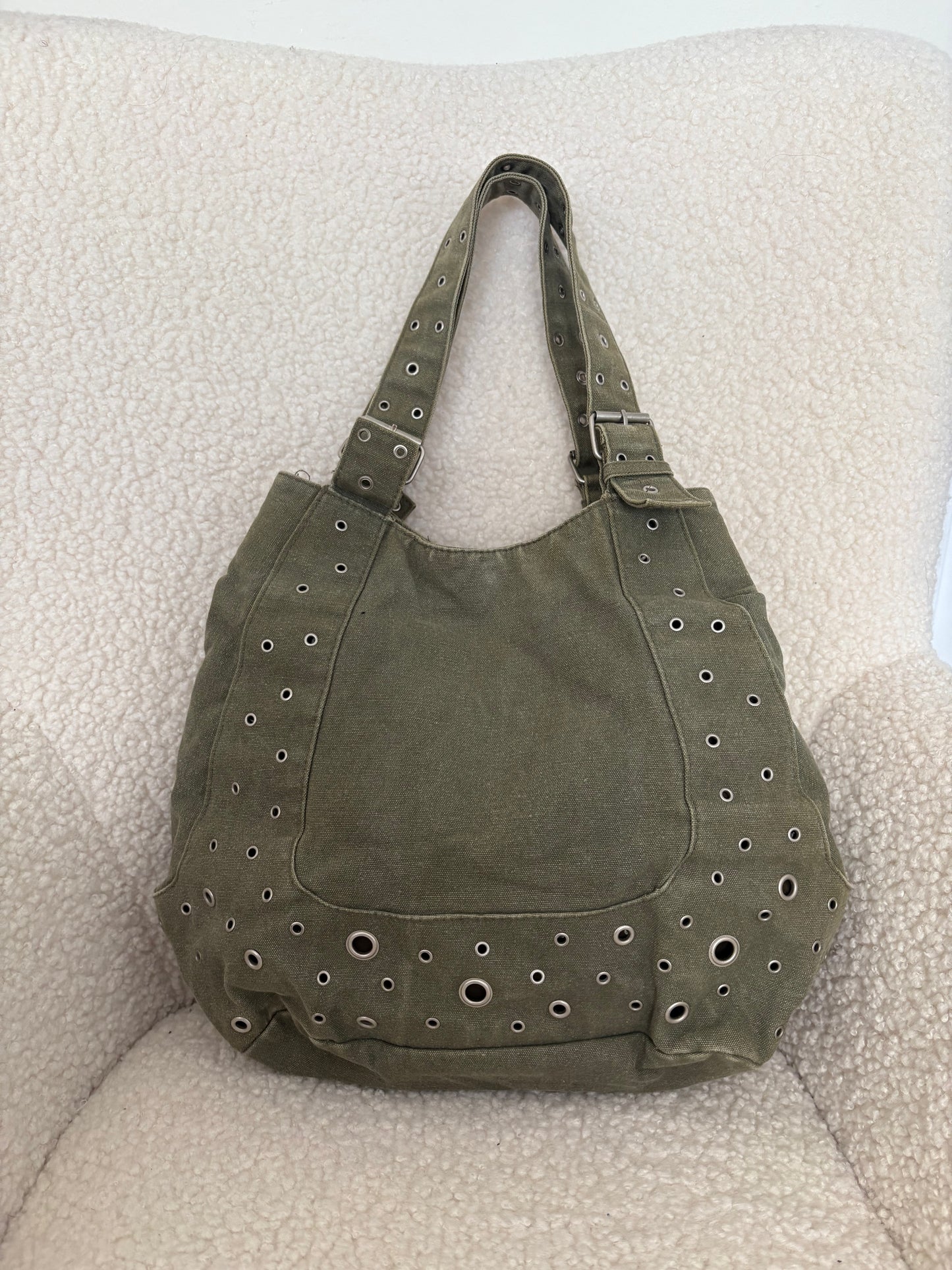 ARMY GREEN BOHO SHOULDER BAG
