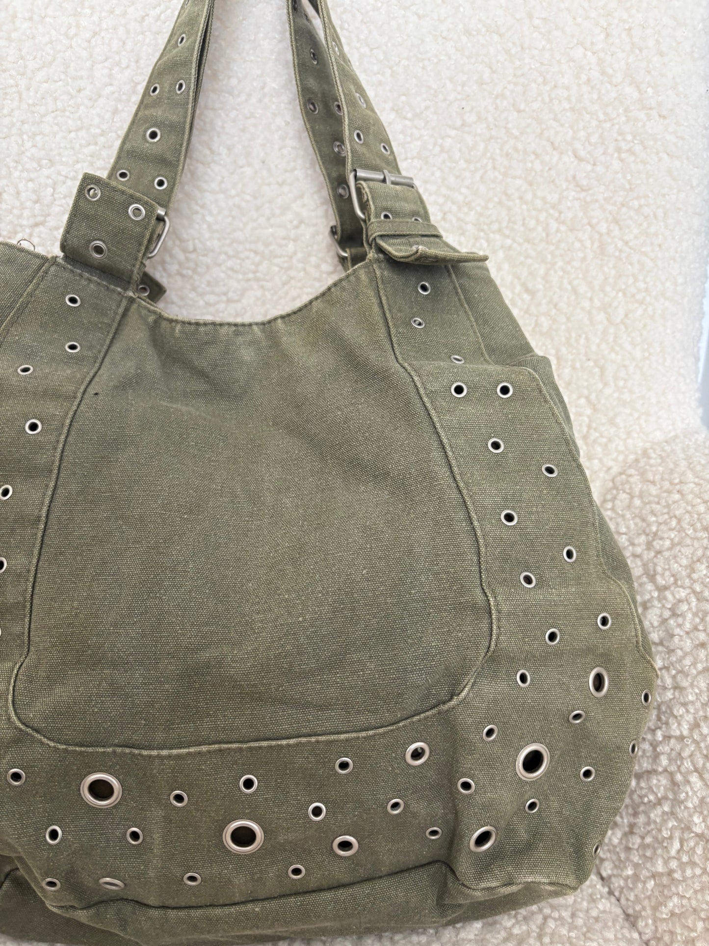 ARMY GREEN BOHO SHOULDER BAG